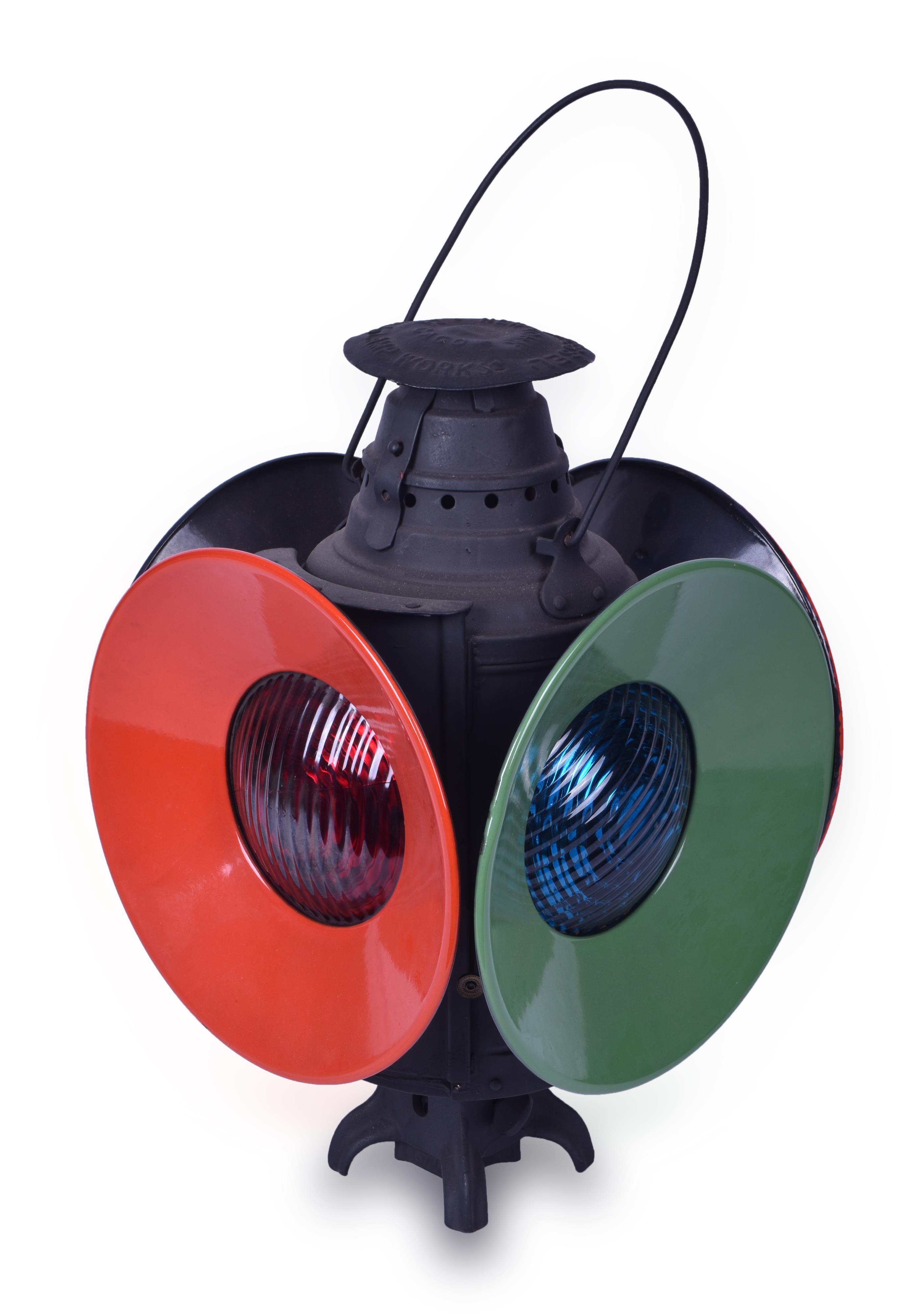 323 - Dressel Switch Lantern w/ Red & Green Targets - Restored thumbnail