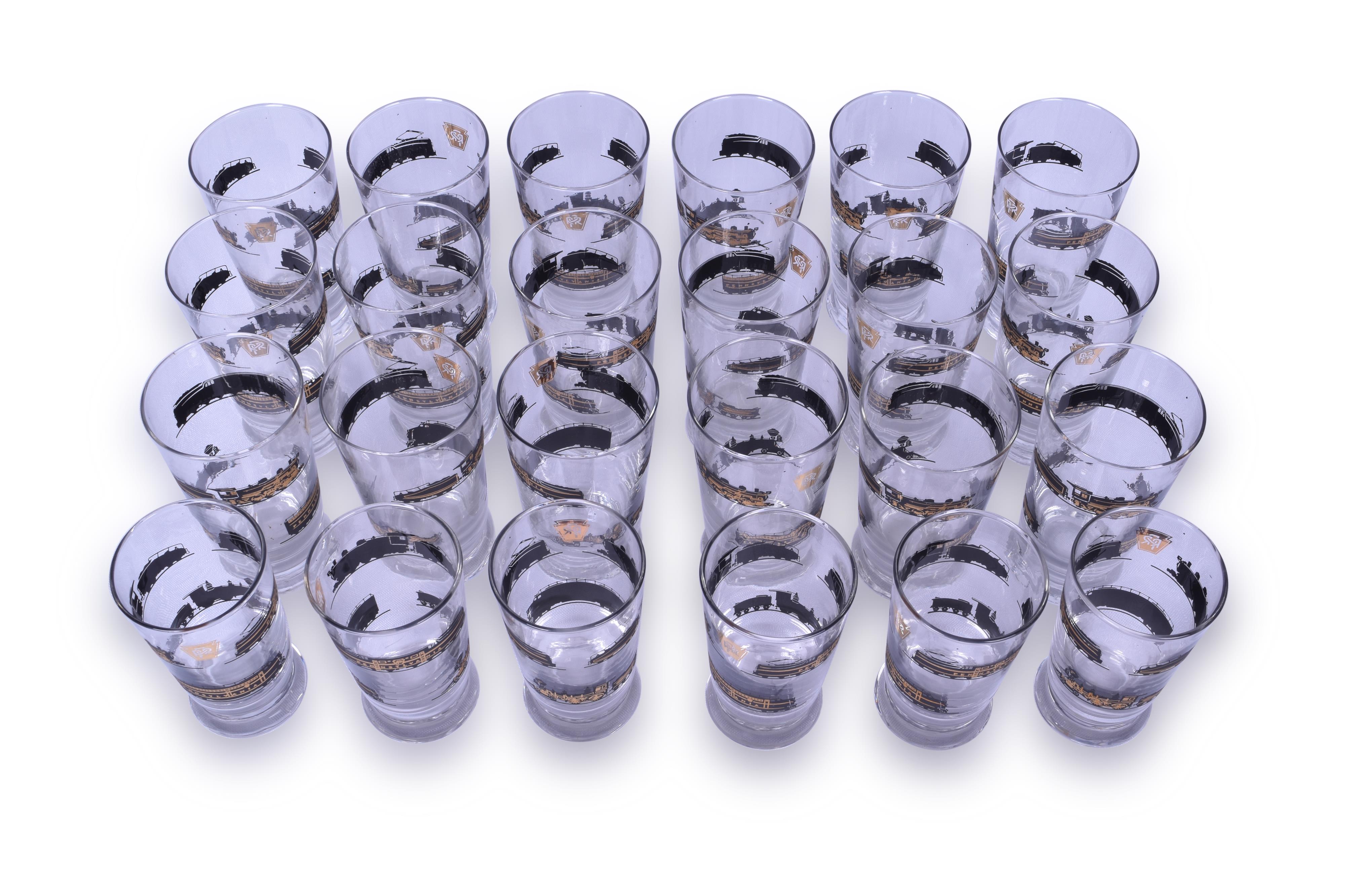 335 - Group of Twenty Four Pennsylvania Railroad Glasses thumbnail