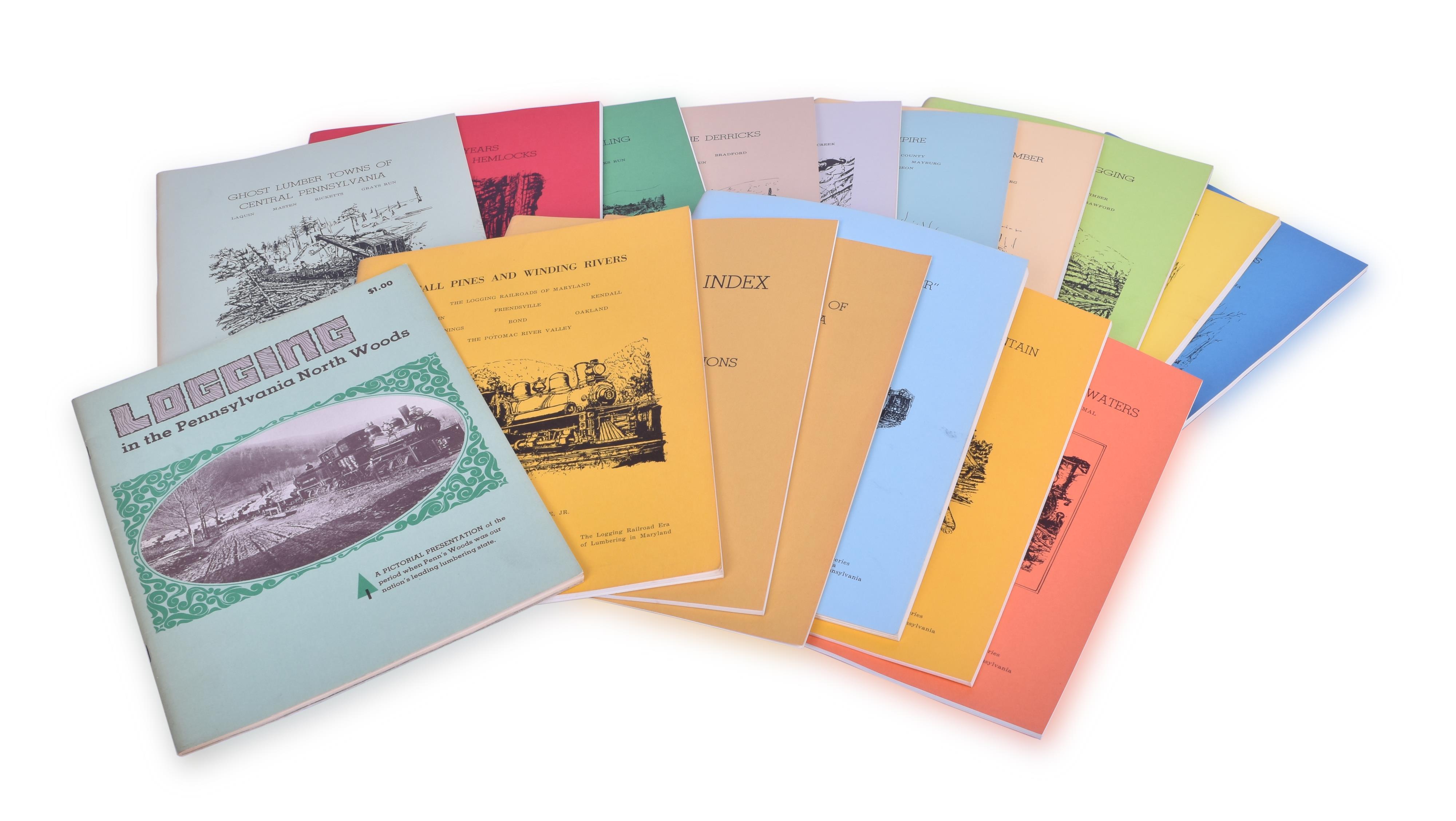 347 - 16 Railroad Logging Books - #1-13 in the Logging Railroad Era of Lumbering in Pennsylvania, etc. thumbnail