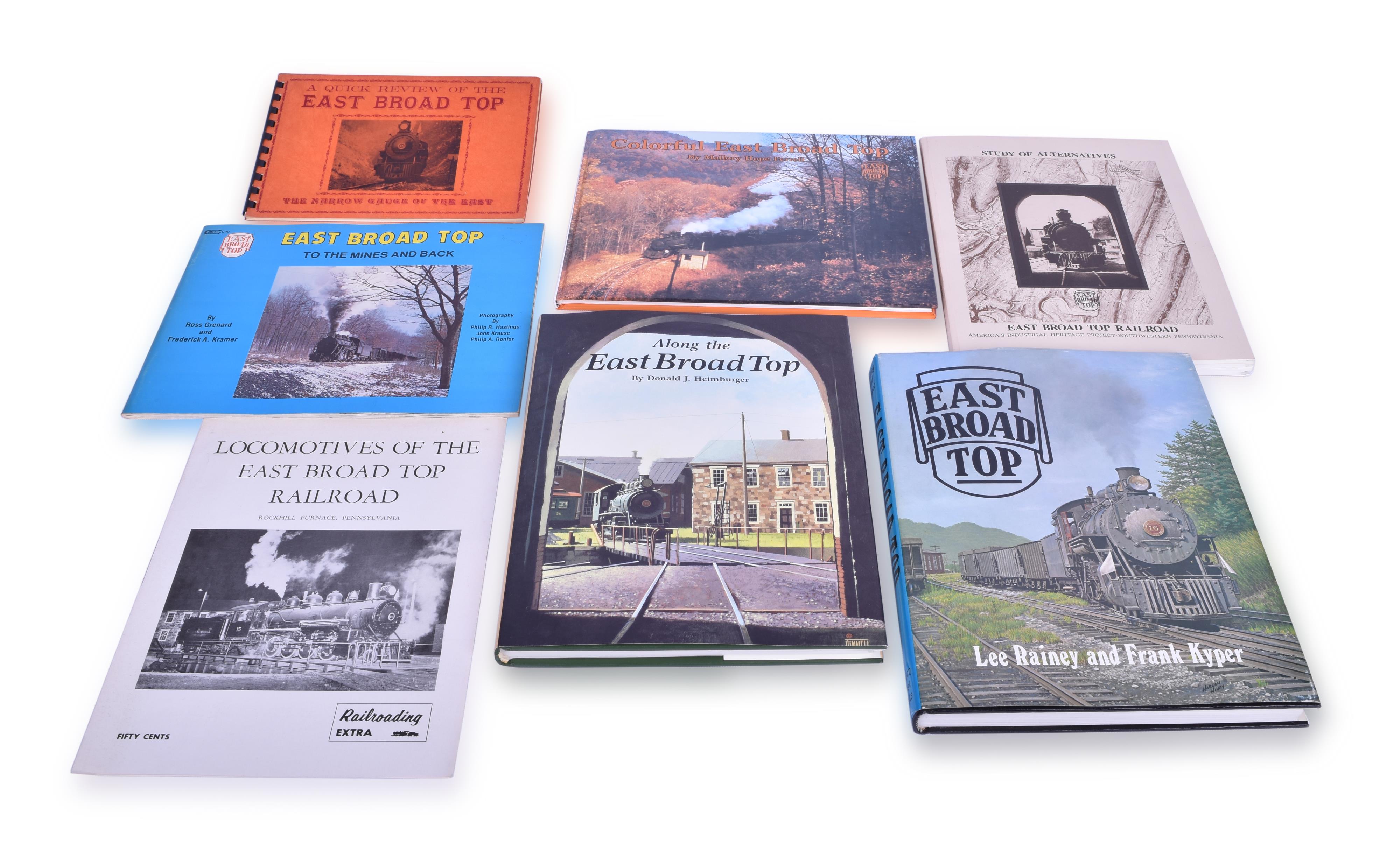 357 - Six books on the East Broad Top Railroad by Rainey, Heimburger, Ferrell, Grenard, and others thumbnail