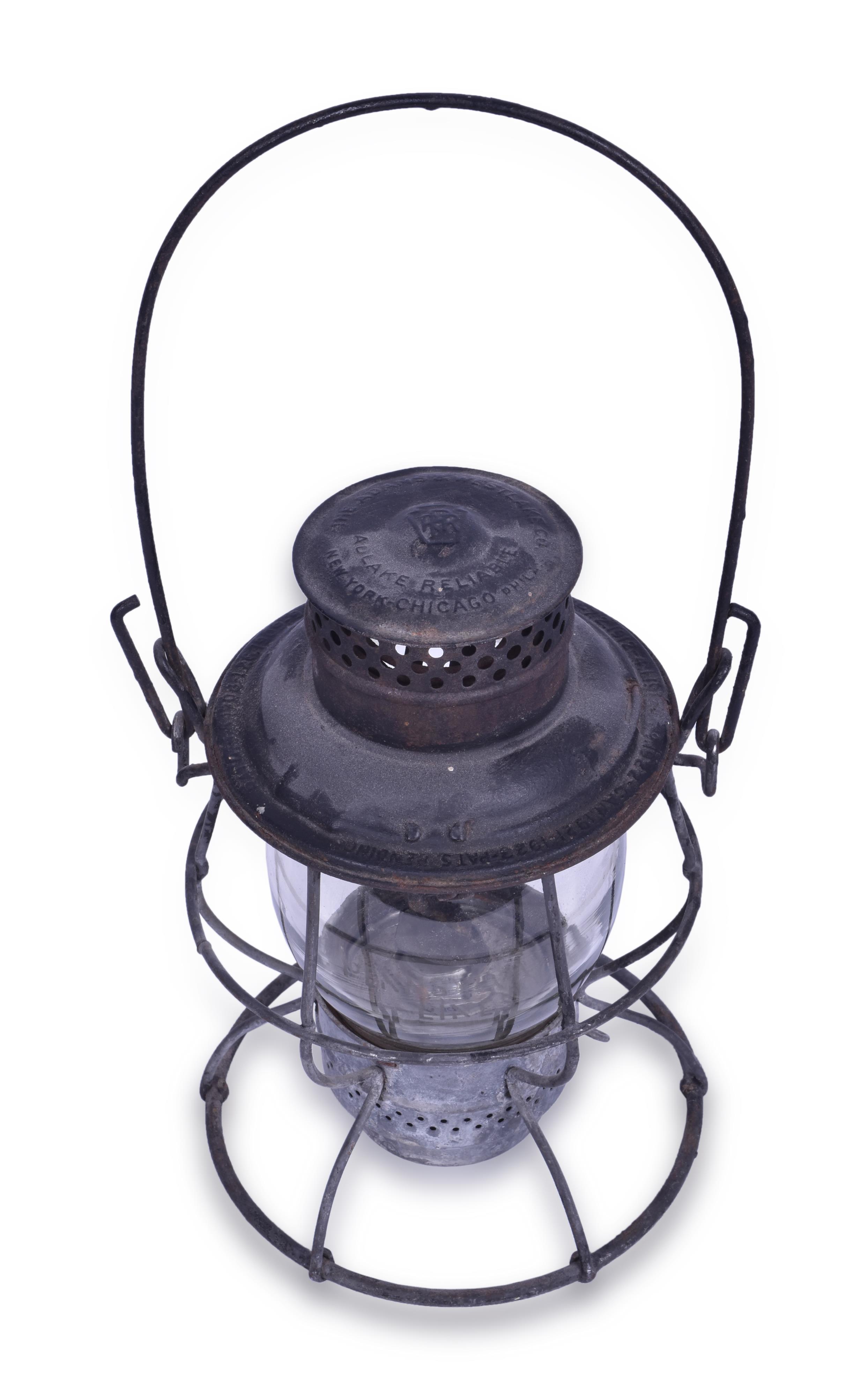 362 - Adlake Reliable Tall Globe Pennsylvania Lantern w/ Etched Globe thumbnail