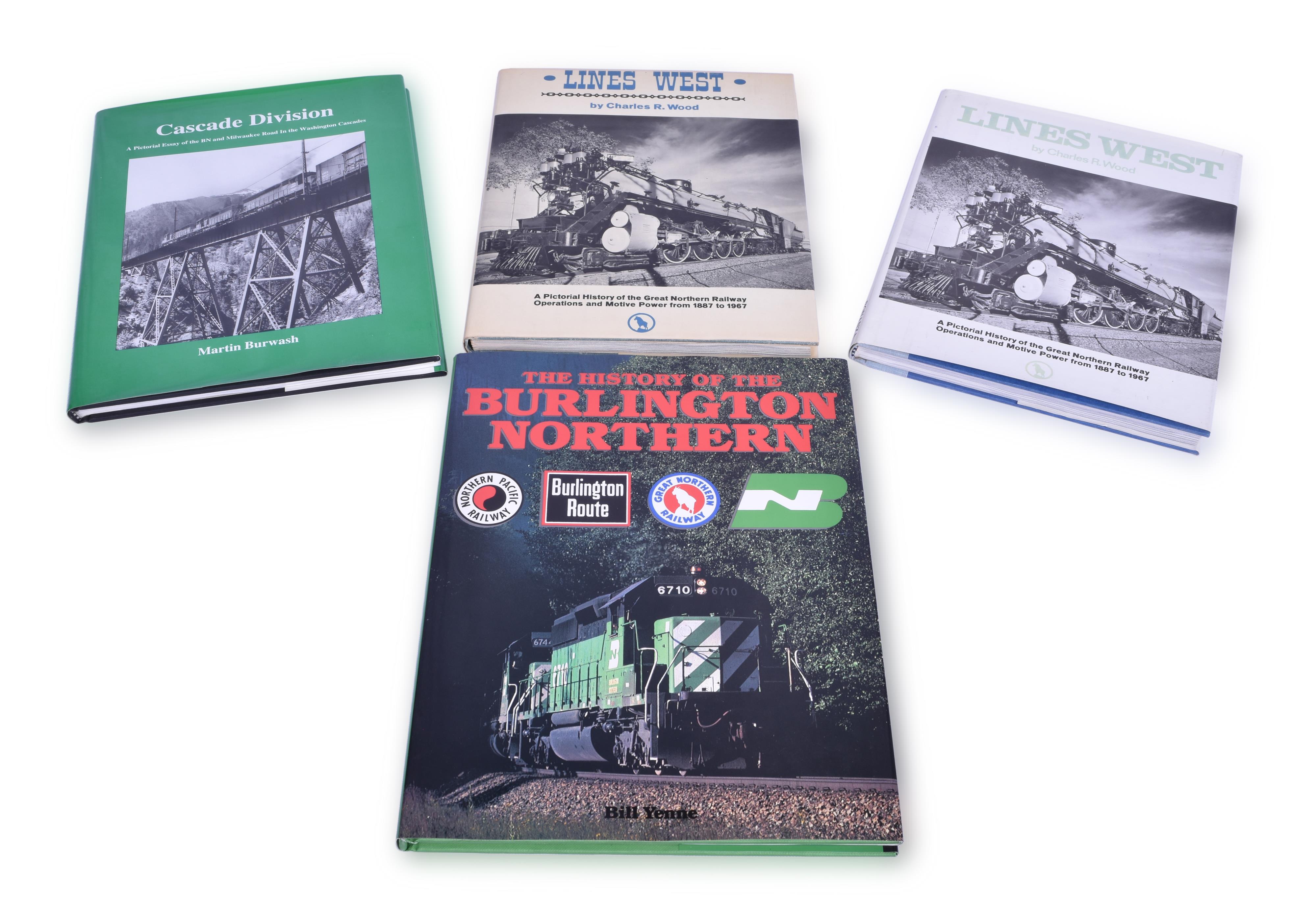 363 - Group of Four Burlington Northern and Great Northern Railroad Books thumbnail