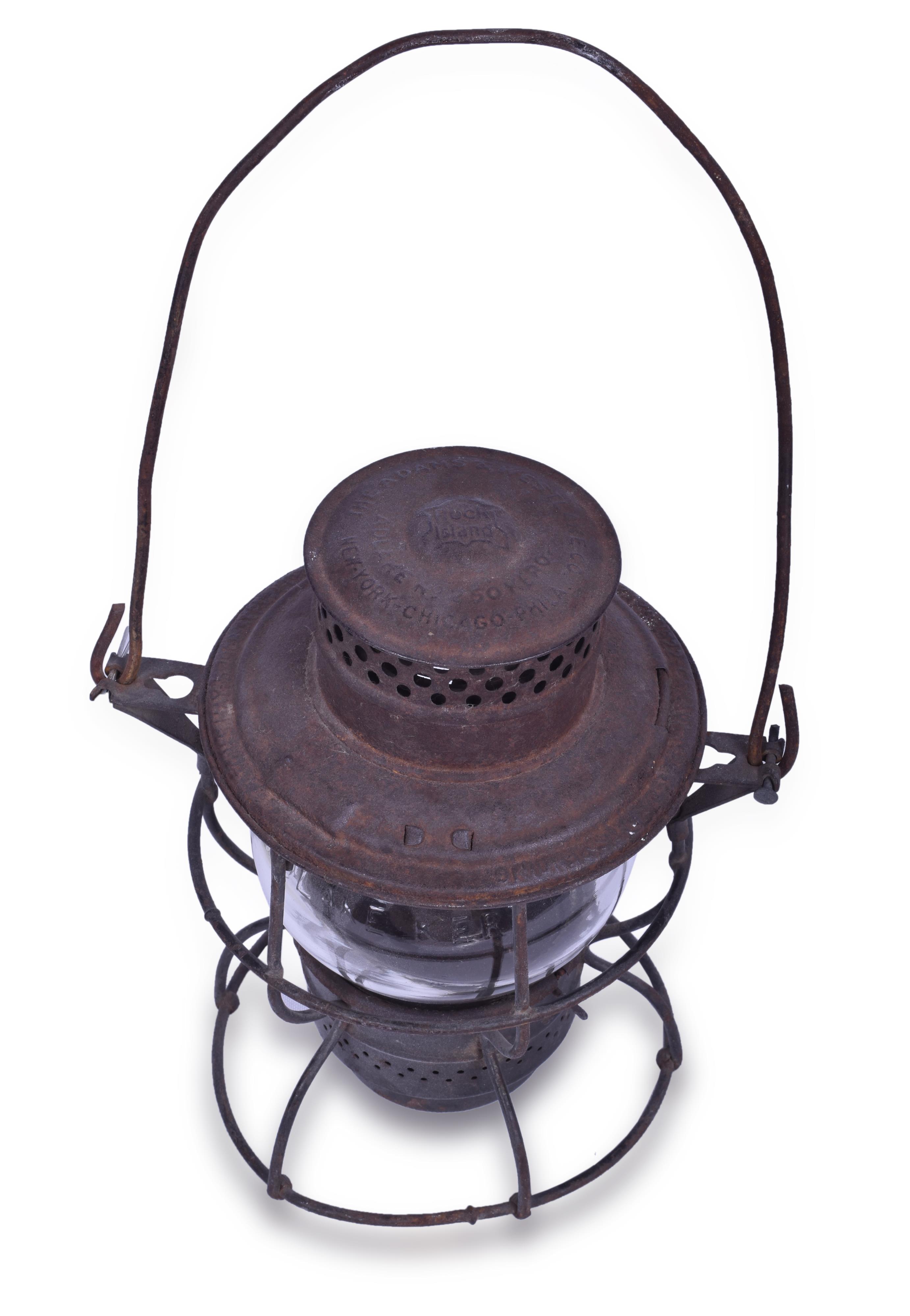 370 - Adlake Kero No. 250 Rock Island Railroad Lantern thumbnail