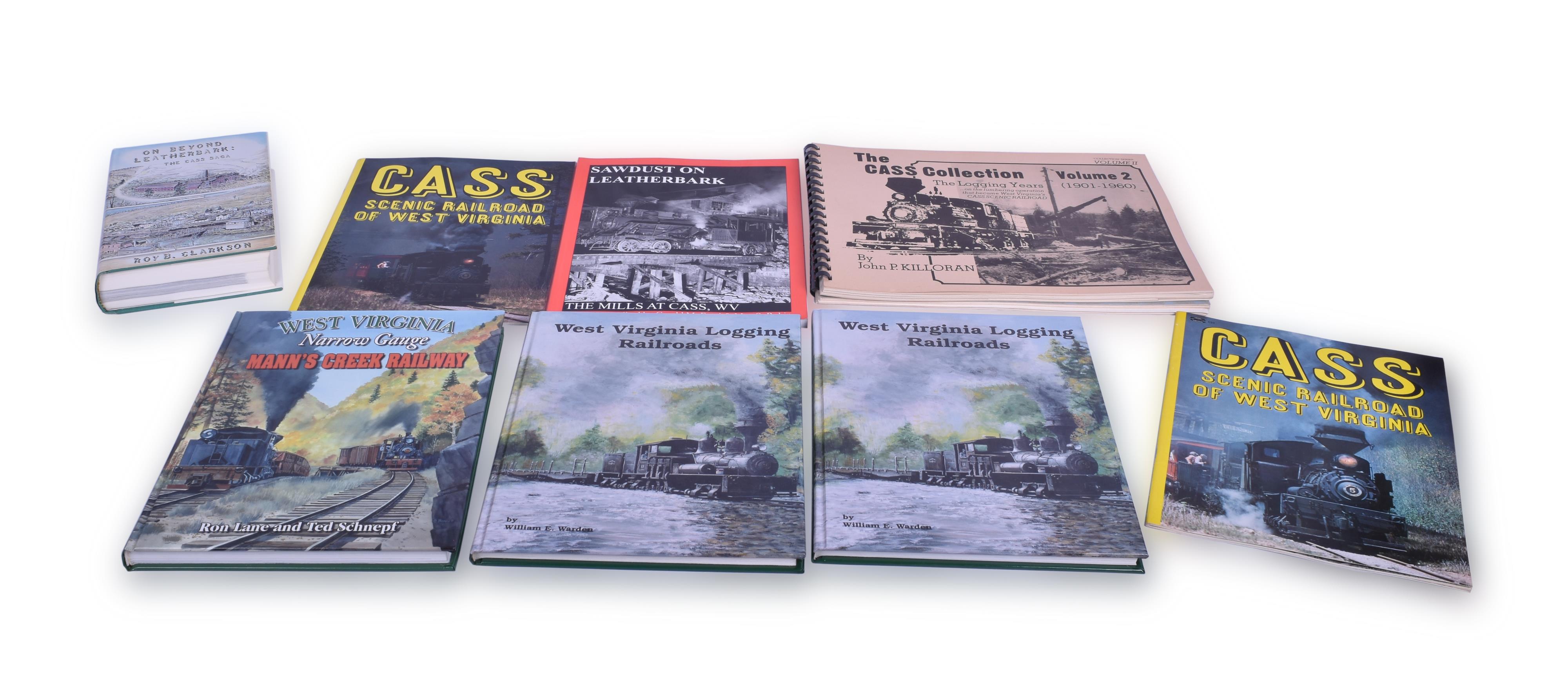 379 - Nine books related to Cass & West Virginian Railroading thumbnail