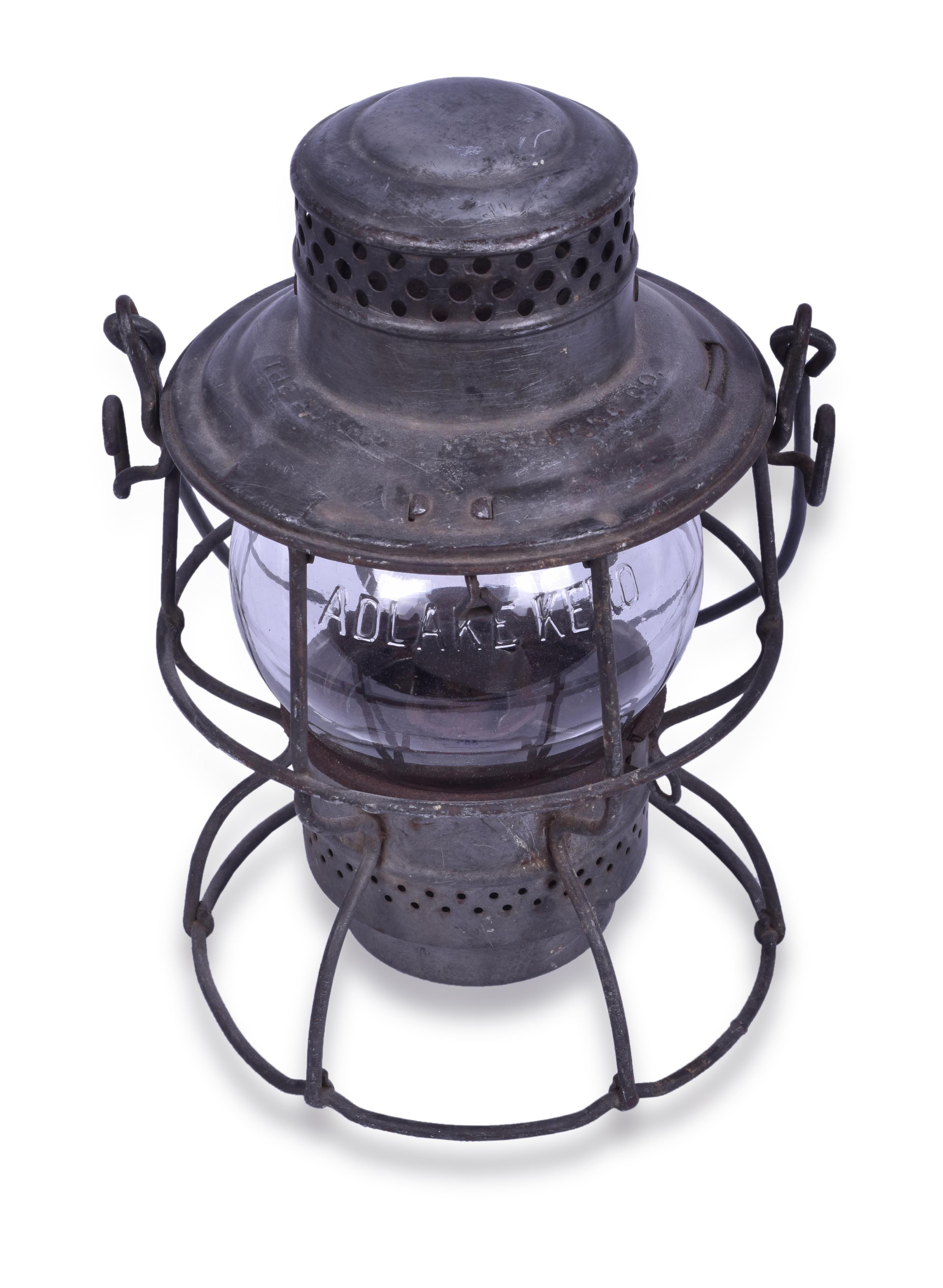 388 - Adlake Kero Pere Marquette Clear Globe Lantern thumbnail