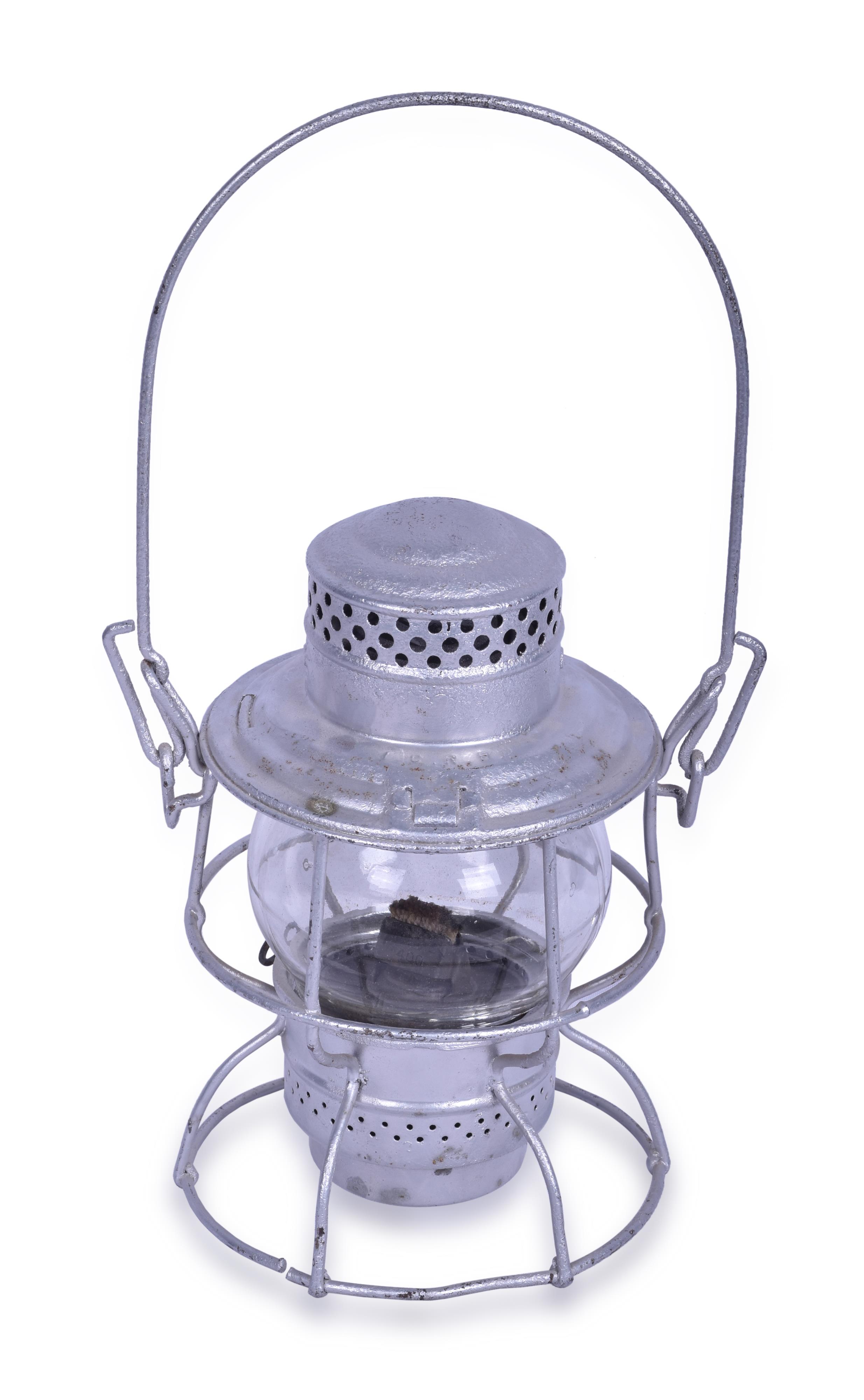 390 - Adlake Kero Illinois Central Clear Globe Lantern thumbnail