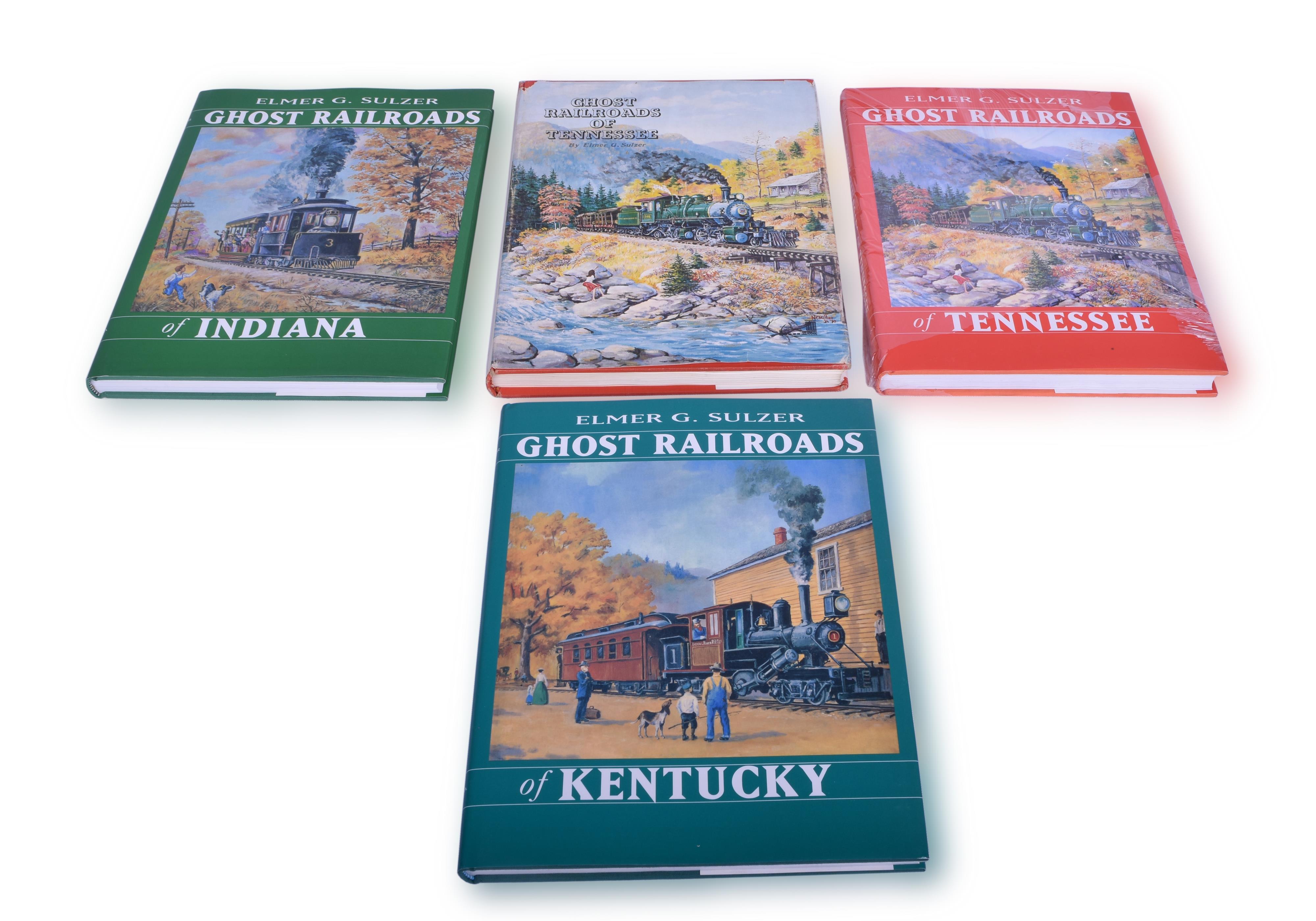 399 - Four Ghost Railroads Books; Indiana, Kentucky, Tennessee thumbnail