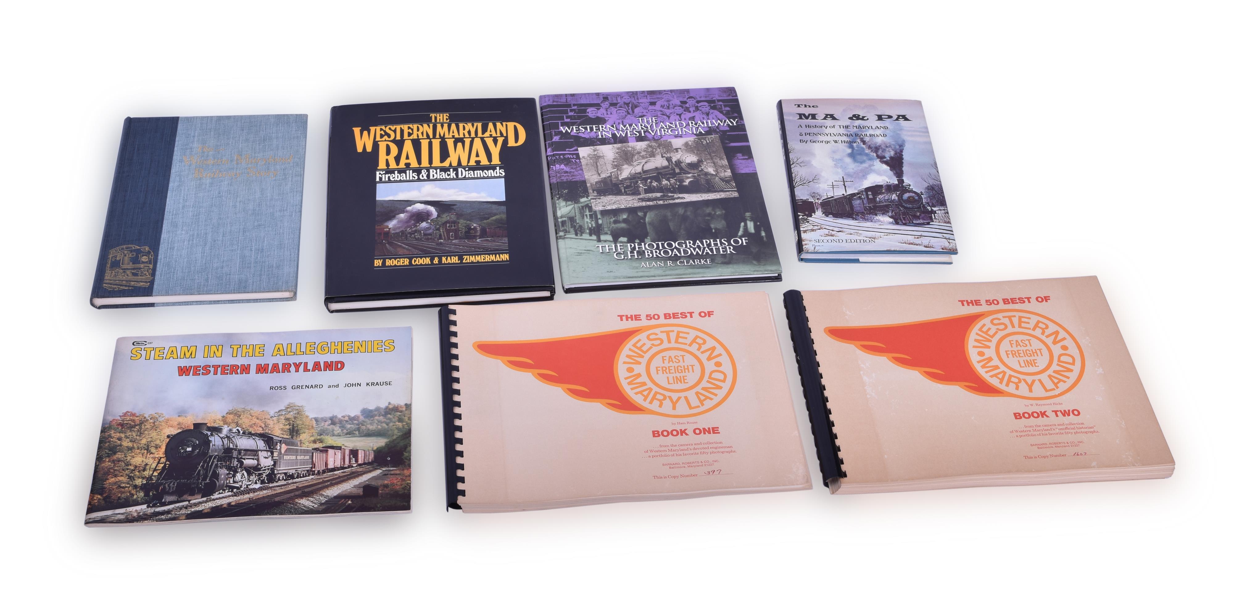 407 - Seven Western Maryland and Maryland and Pennsylvania Railroad Books thumbnail