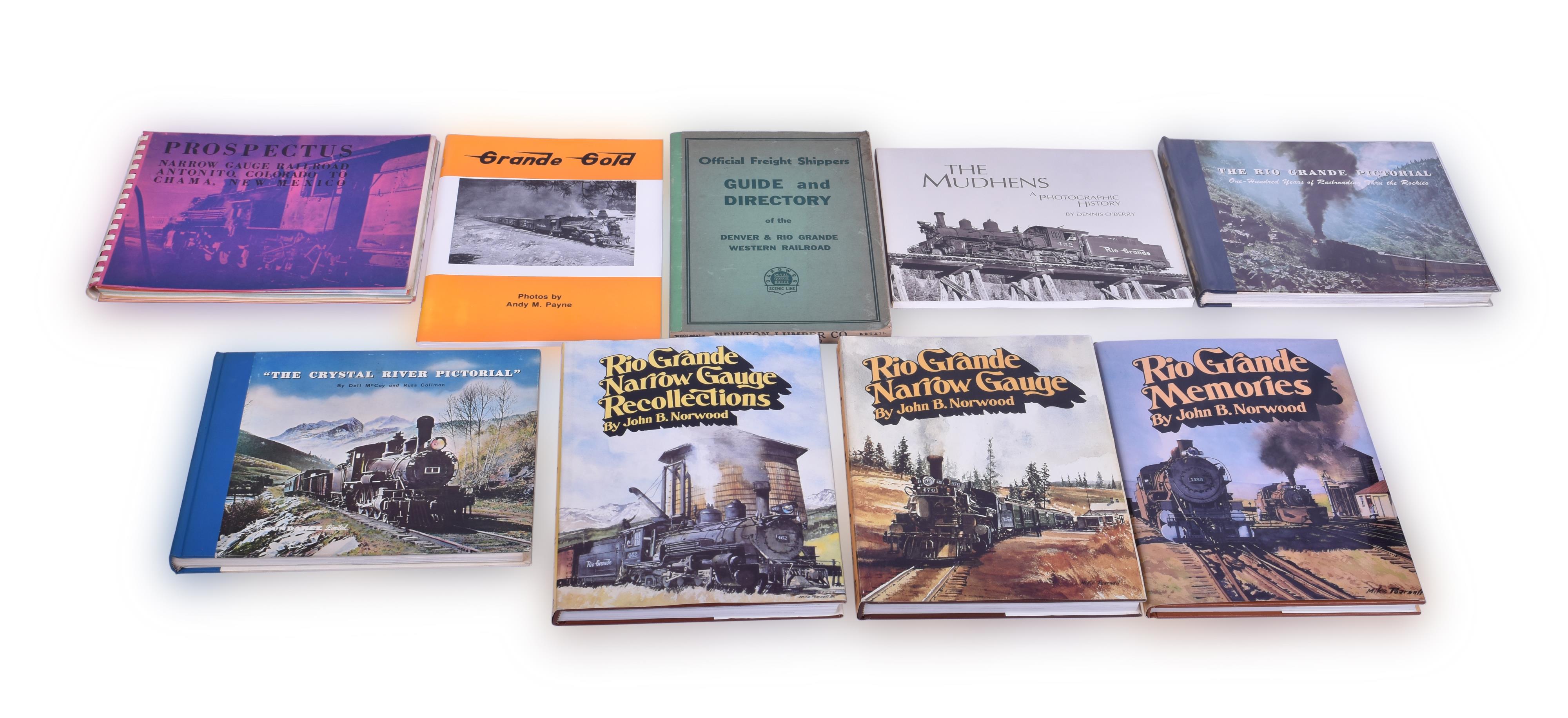 409 - Group of Nine Rio Grande / Denver and Rio Grande Western Narrow Gauge Books thumbnail