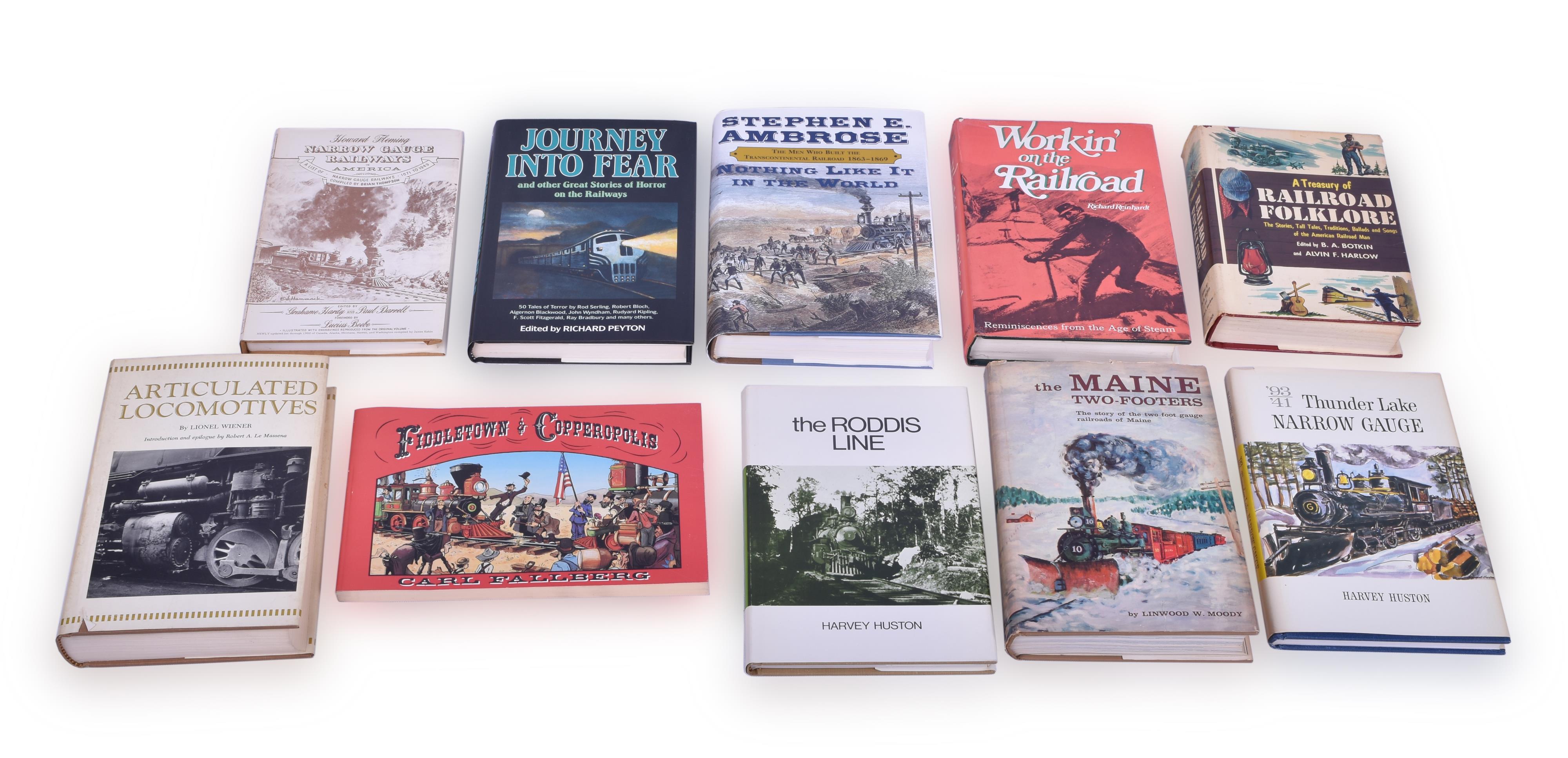 415 - Group of ten Railroad Books; Narrow Gauge, Folklore, and More thumbnail
