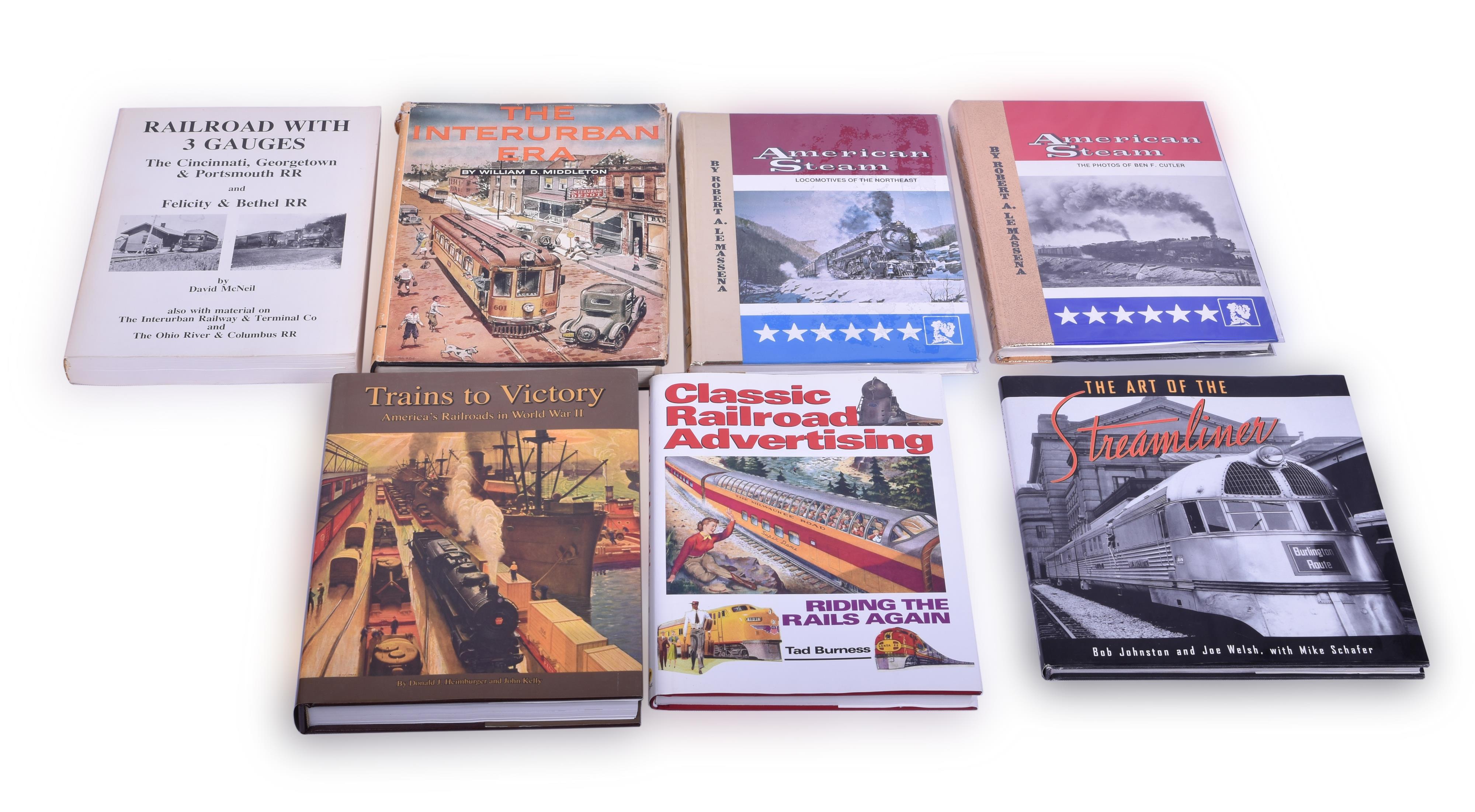 419 - Group of seven Railroad and Interurban Books thumbnail