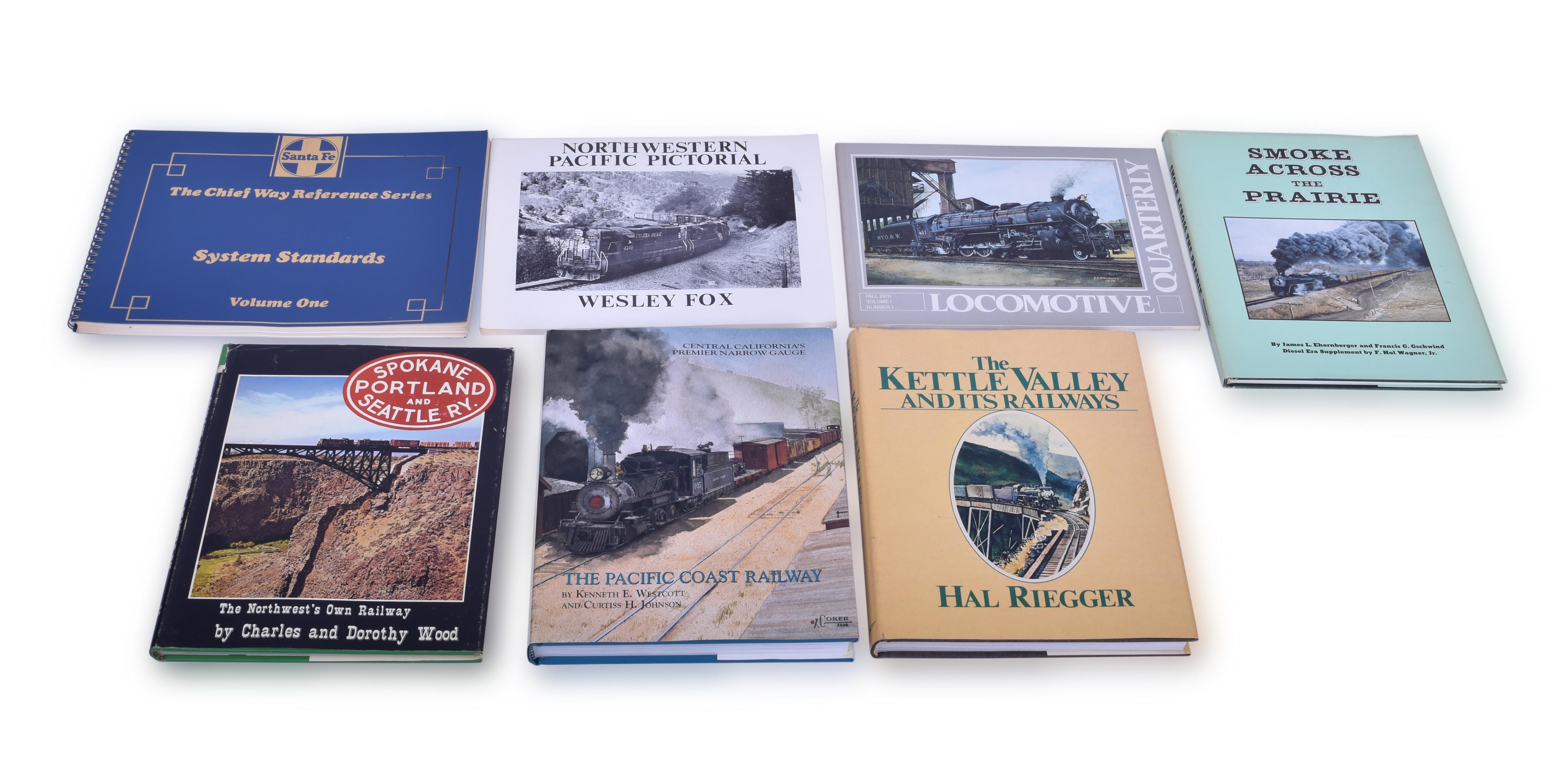 437 - Group of Seven Western Railroading Books; Santa Fe Standards, Spokane Portland and Seattle, etc. thumbnail