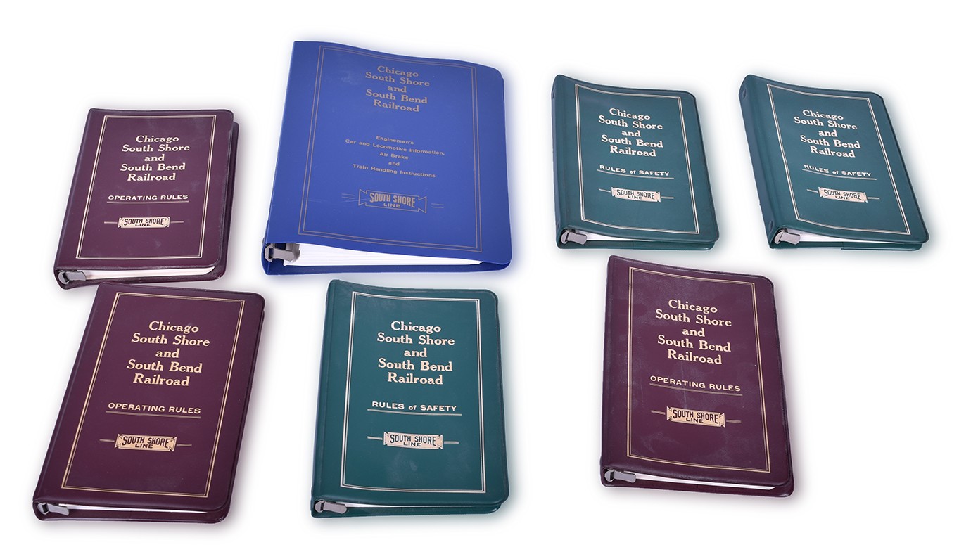 1 - Seven Chicago, South Shore, & South Bend Railroad Operating Rules, Safety Rules, and Engineman's Car and Locomotive Info Booklets thumbnail