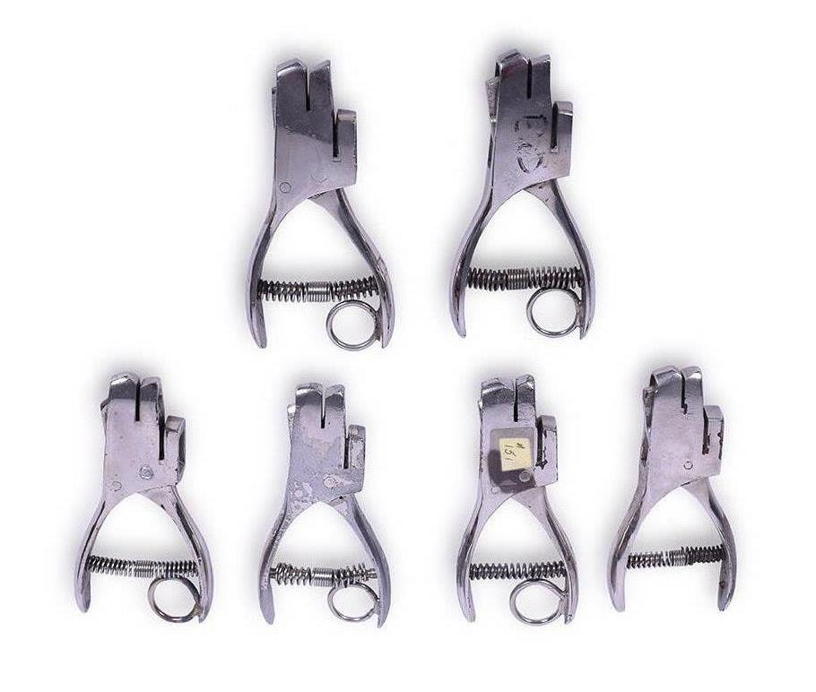 5 - Six Chicago, South Shore, & South Bend Railroad Ticket Punches thumbnail