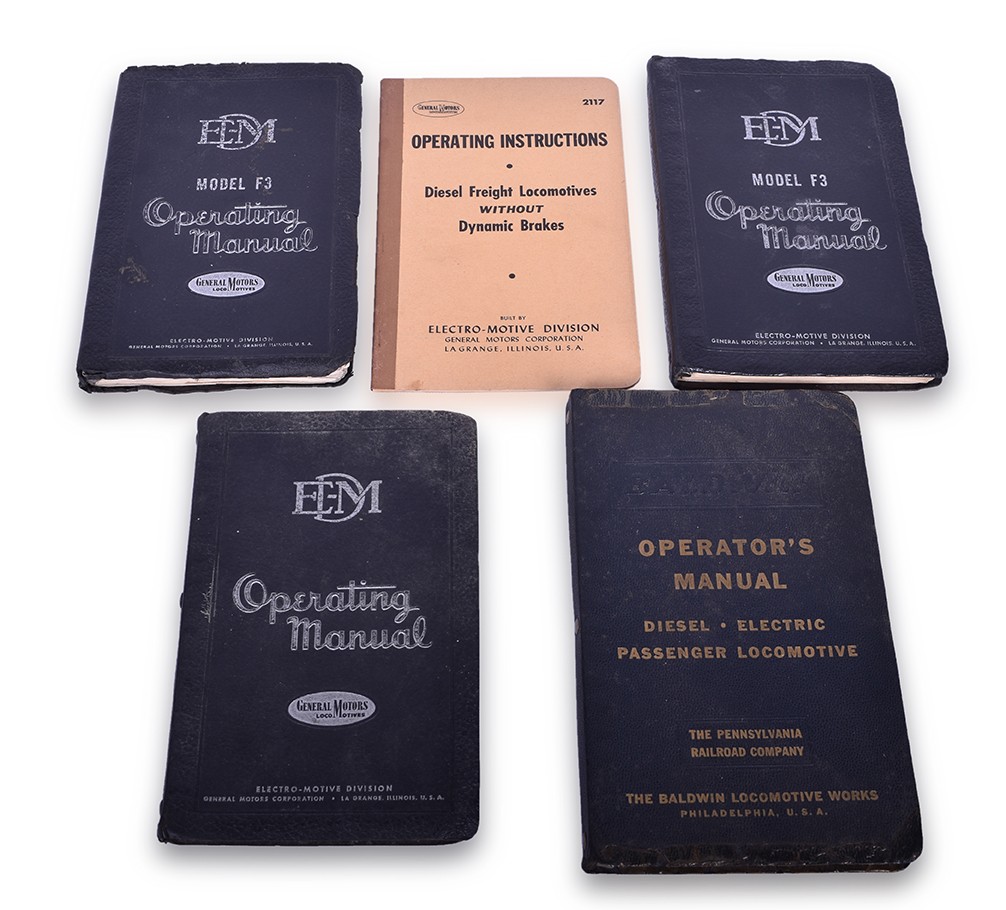 107 - Five Electro-Motive Locomotive Operating Manuals F3, E7 and FT, Plus Baldwin Pennsylvania BP-60 Manual thumbnail