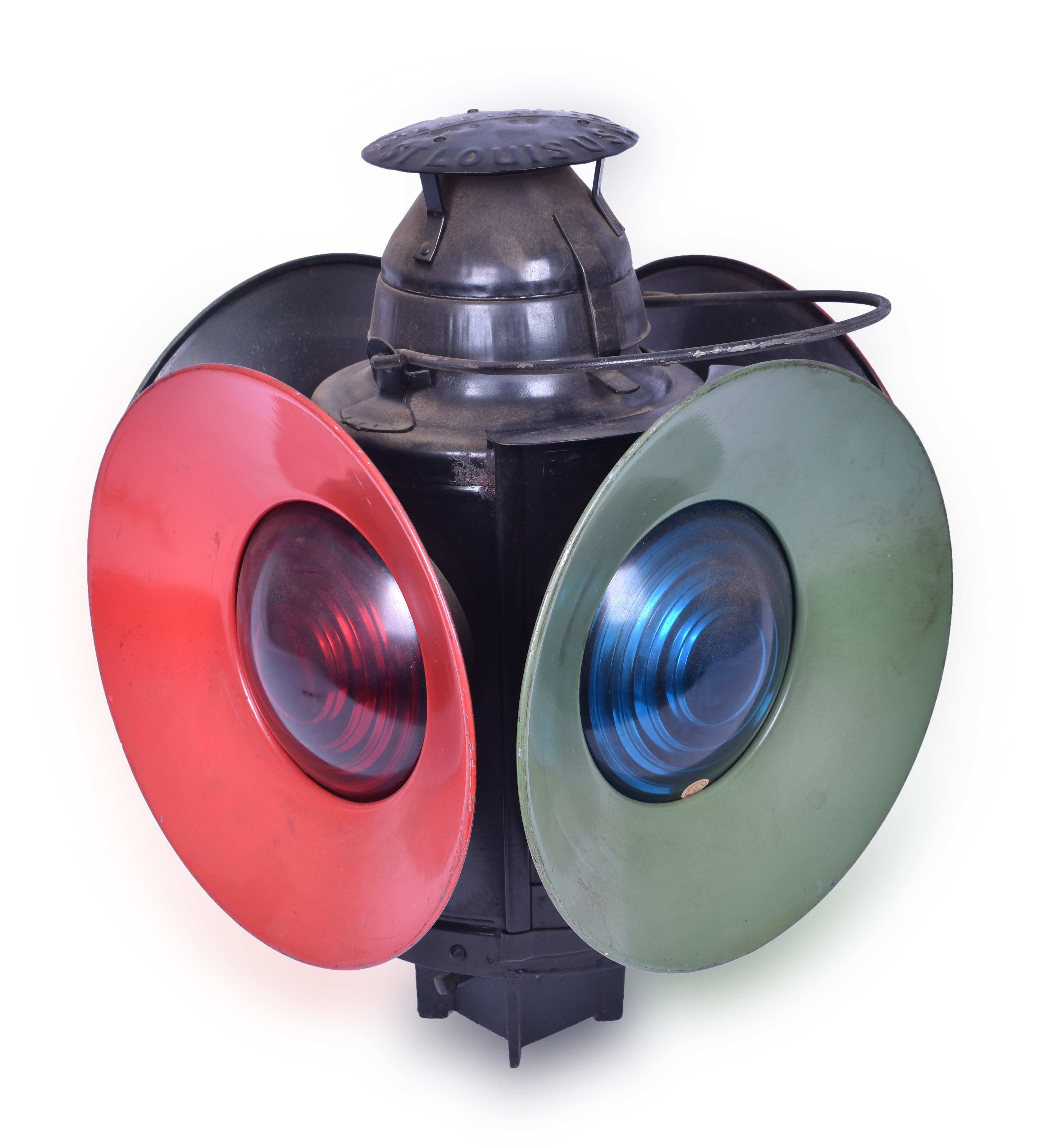 108 - Handland Reading Railroad Switch Lamp w/ Day Targets thumbnail