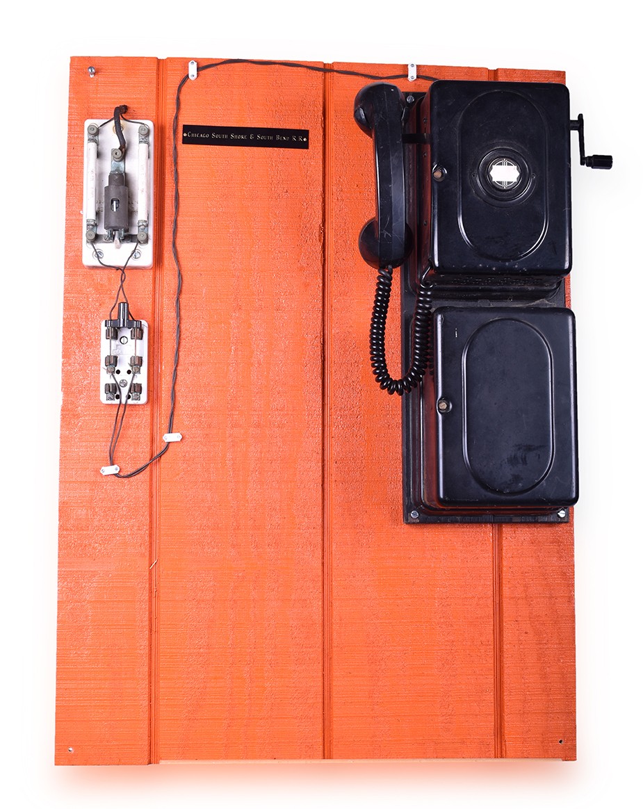 111 - Automatic Electric Monophone / Chicago, South Shore, & South Bend Railroad Telephone Display Board thumbnail
