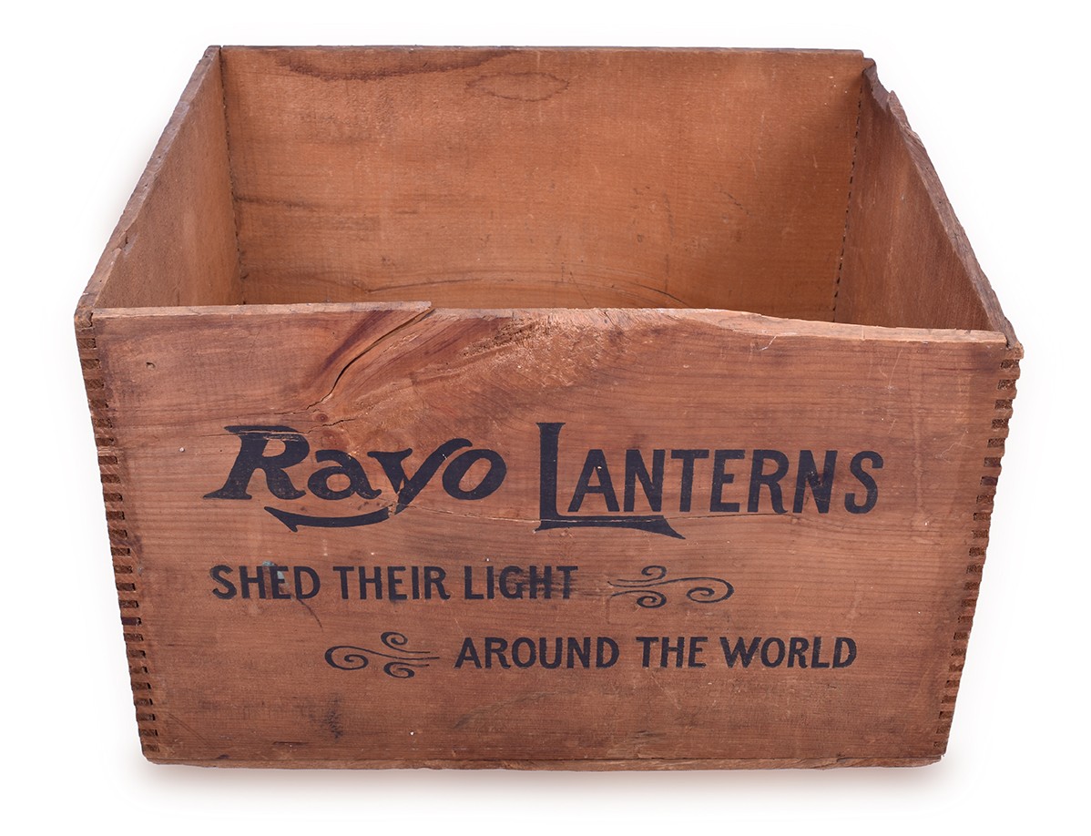 112 - Rayo Lanterns No. 78 Lantern Shipping Crate thumbnail