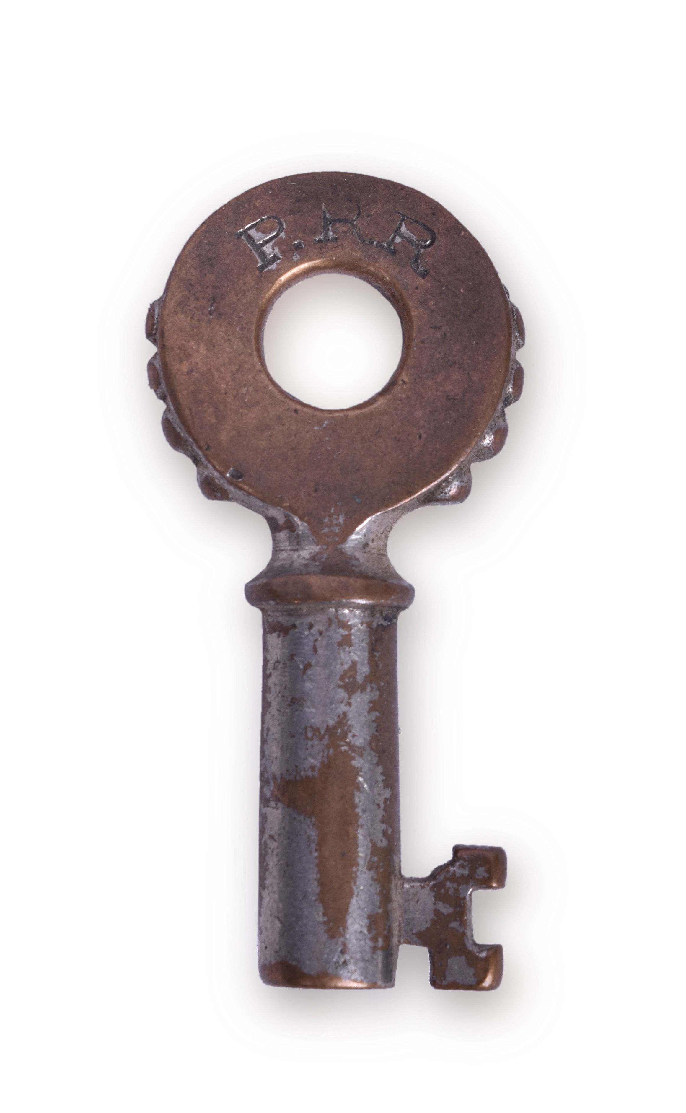 144 - Pennsylvania Railroad Fraim Knobby Hilt Key w/ Serial Number and 