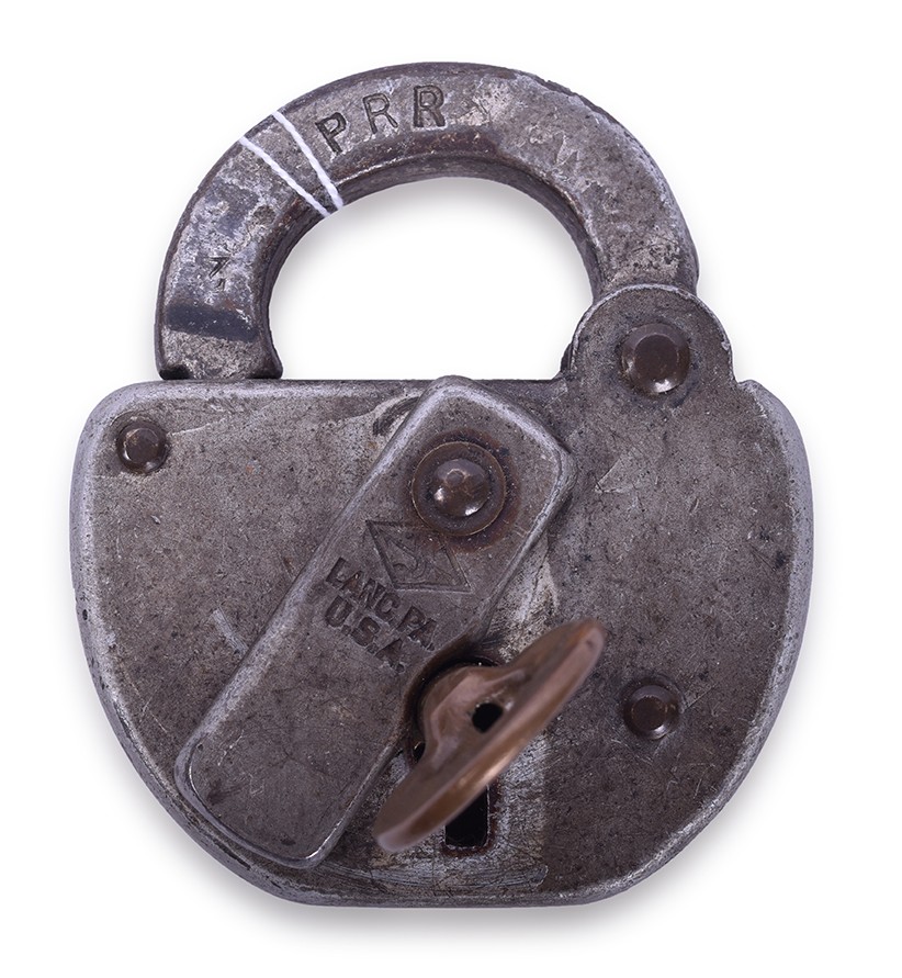 159 - Slaymaker Pennsylvania Railroad Lock w/ Key thumbnail