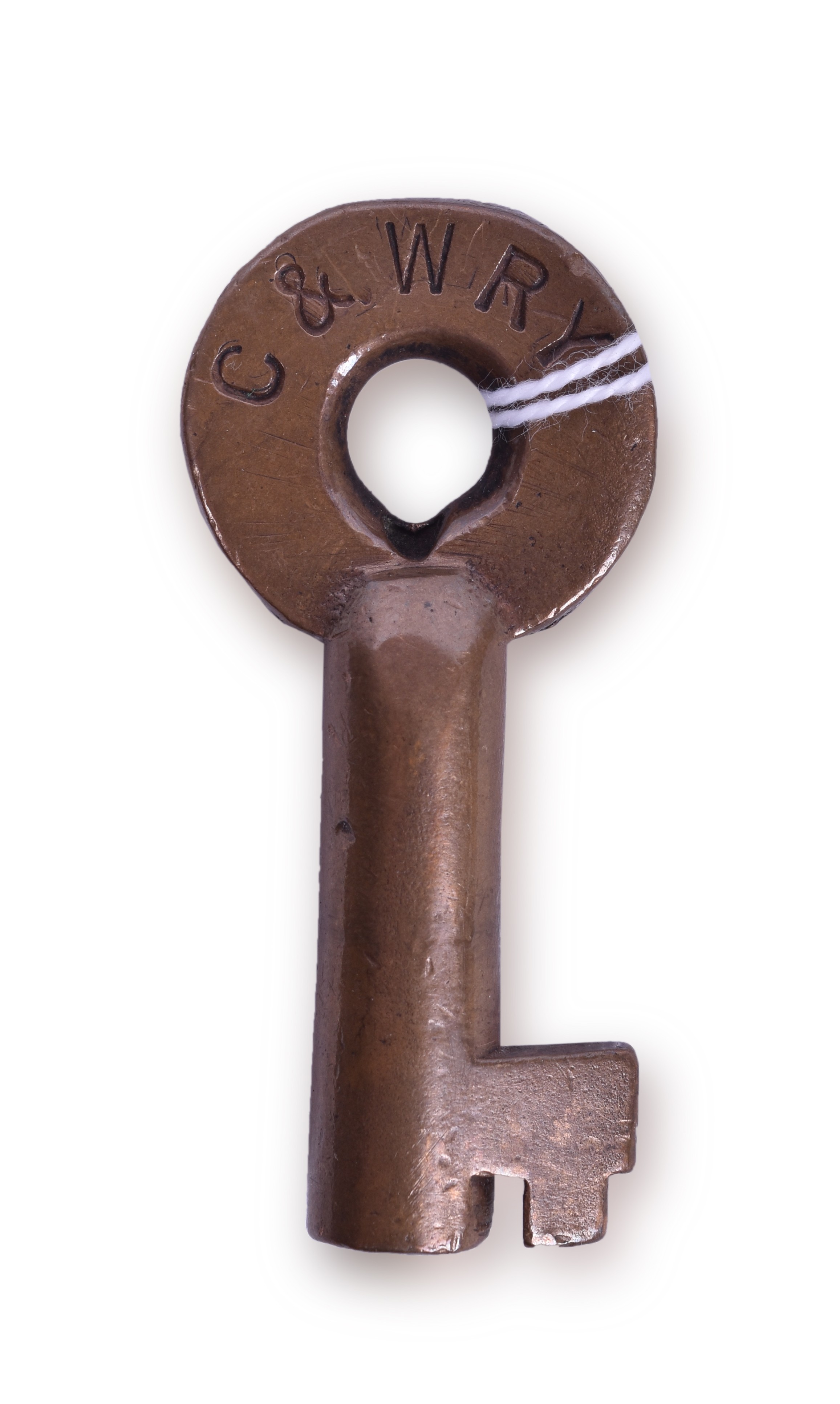 181 - Colorado & Wyoming Railway Adlake Brass Key thumbnail