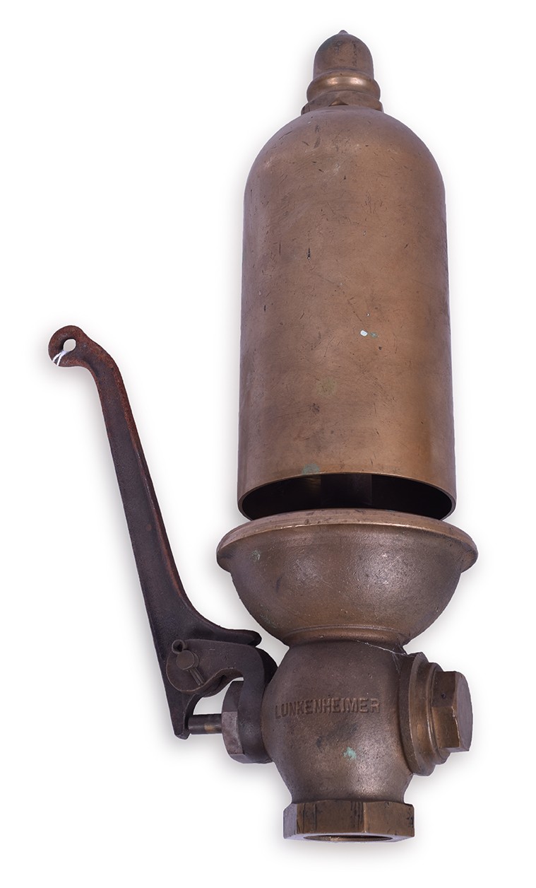 182 - Lunkenheimer 3 1/2 Single Chime Steam Locomotive Whistle thumbnail