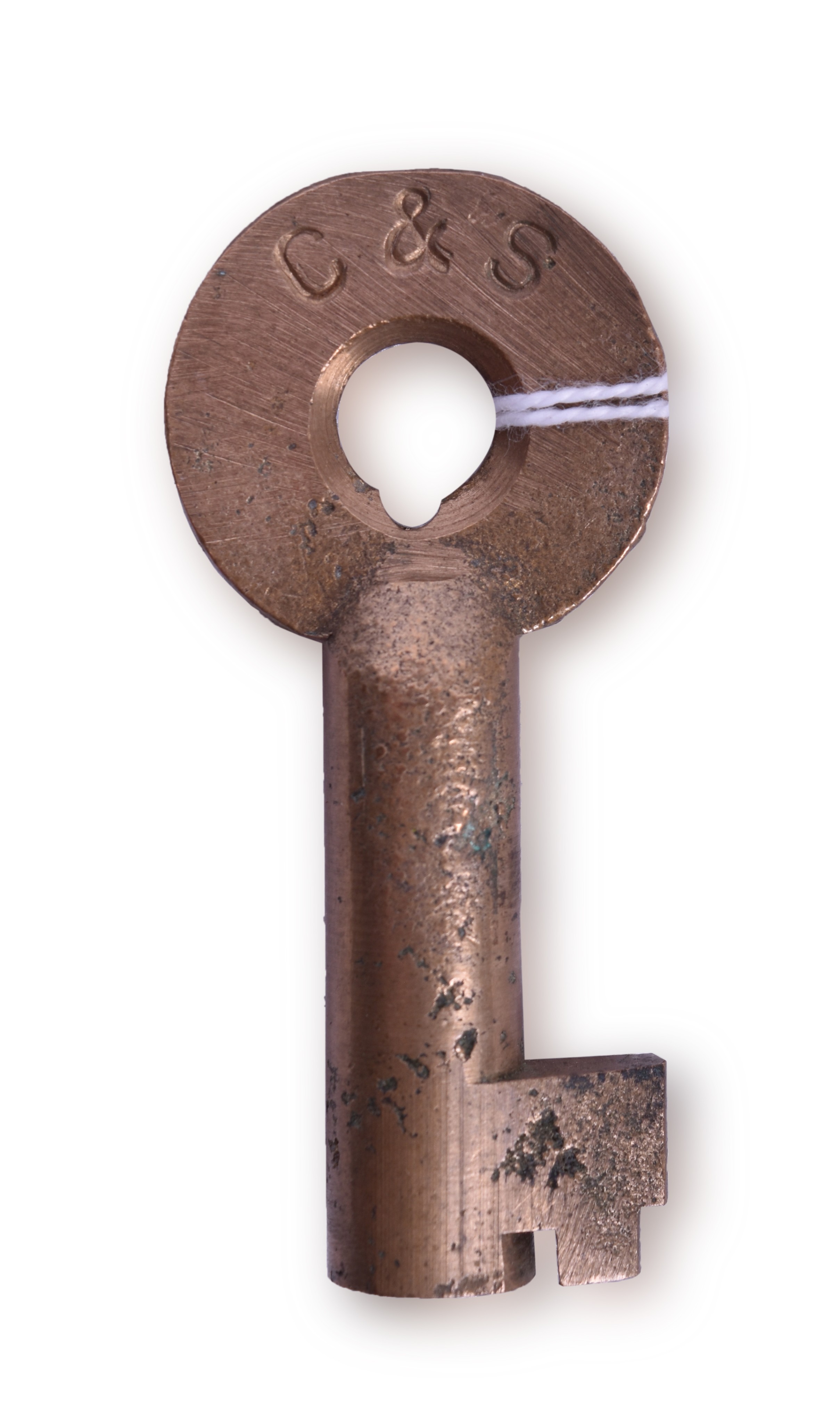 183 - Colorado and Southern Railroad Adlake Key w/ Serial Number thumbnail