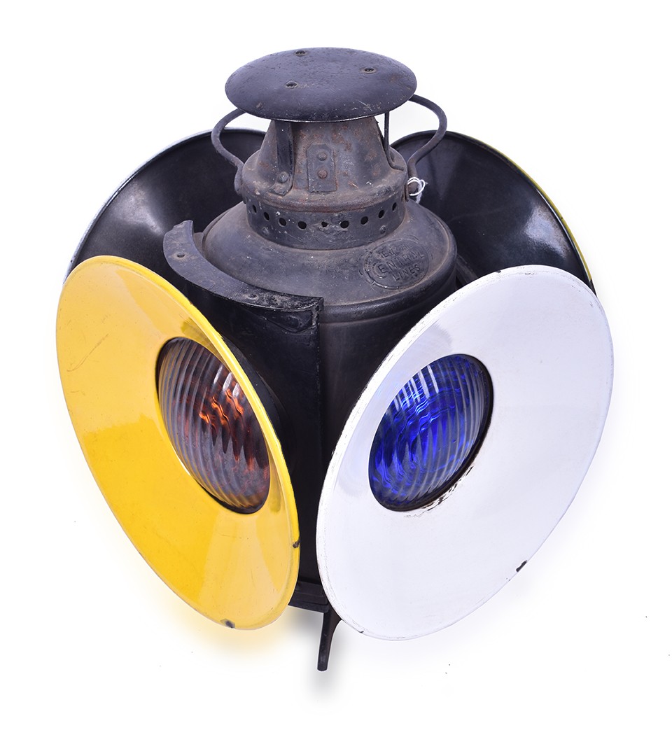 188 - Adams & Westlake New York Central Switch Lamp w/ Day Targets thumbnail