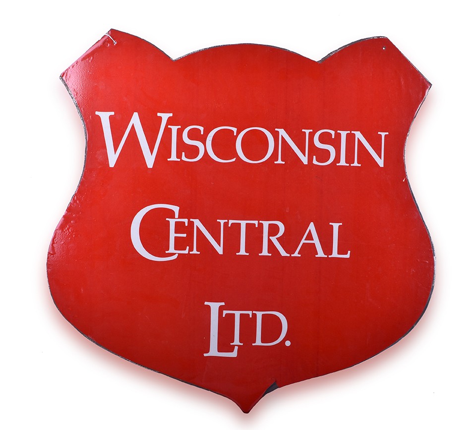 198 - Wisconsin Central Railroad Steel Shield / Sign thumbnail