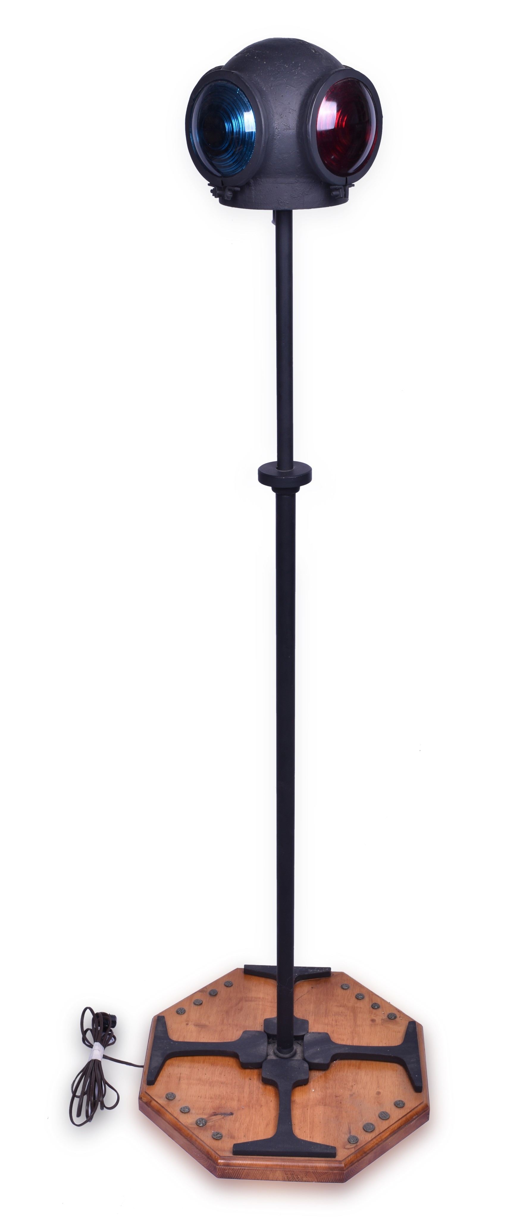 199 - Custom Built Locomotive Marker Lantern Floor Lamp thumbnail