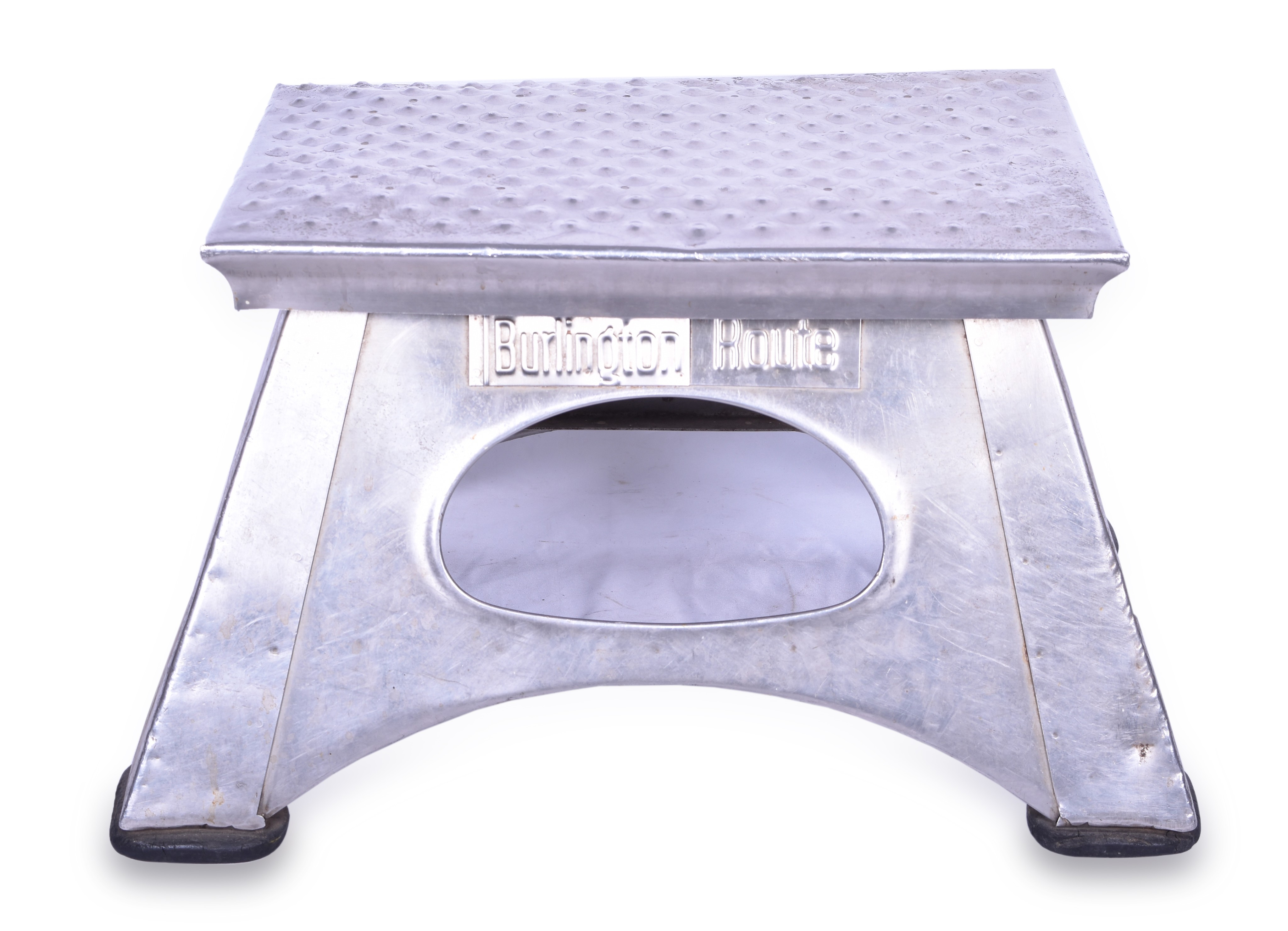 214 - Burlington Route Stainless Steel Passenger Car Step Box thumbnail