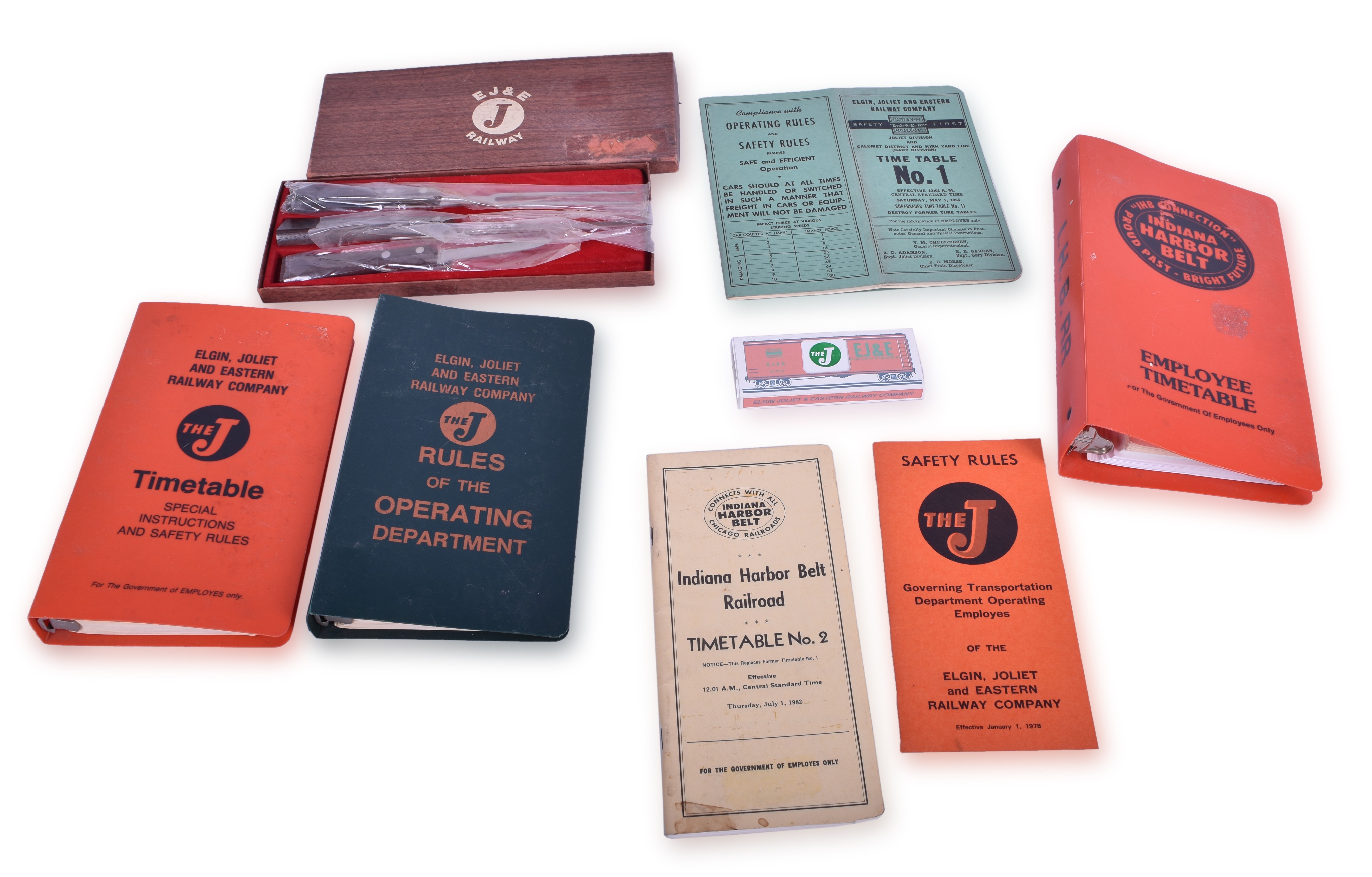 229 - Elgin, Joliet & Eastern and Indiana Harbor Belt Rule Books, Timetables, and Other Promotional Materials thumbnail