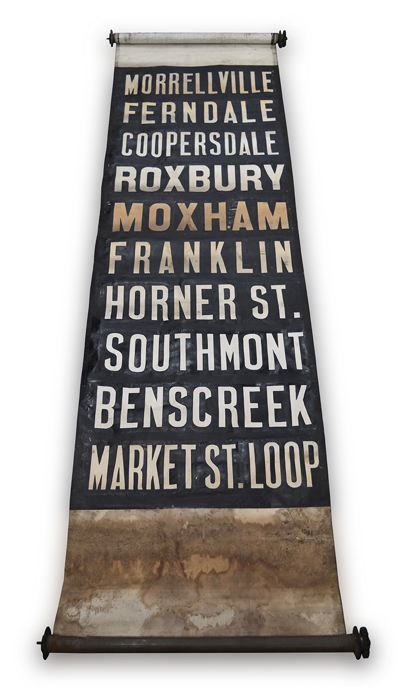 251 - Johnstown Traction Company Trolley Destination Roll - Morrellville through Market Street Loop thumbnail