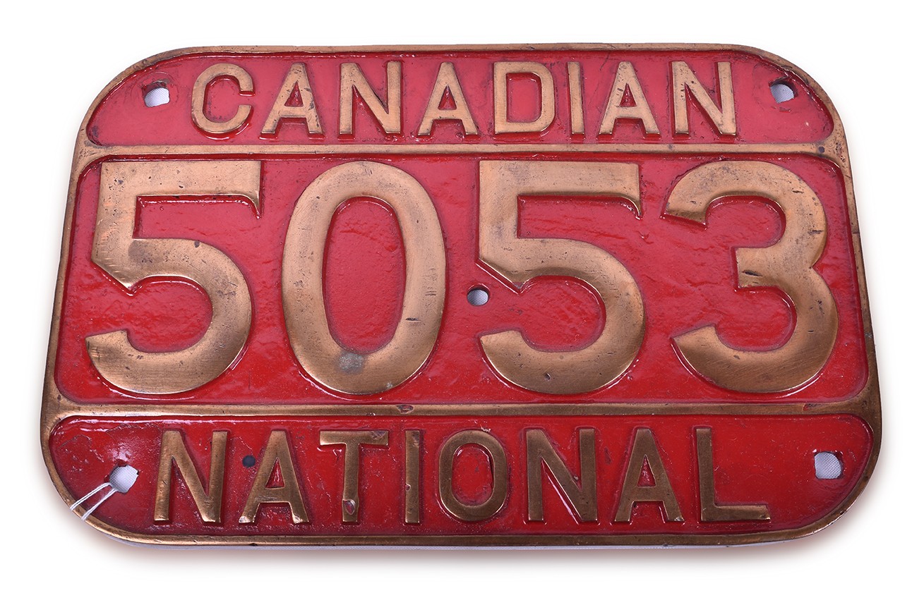 254 - Canadian National #5053 J-3b 4-6-2 Pacific Steam Locomotive Number Plate thumbnail