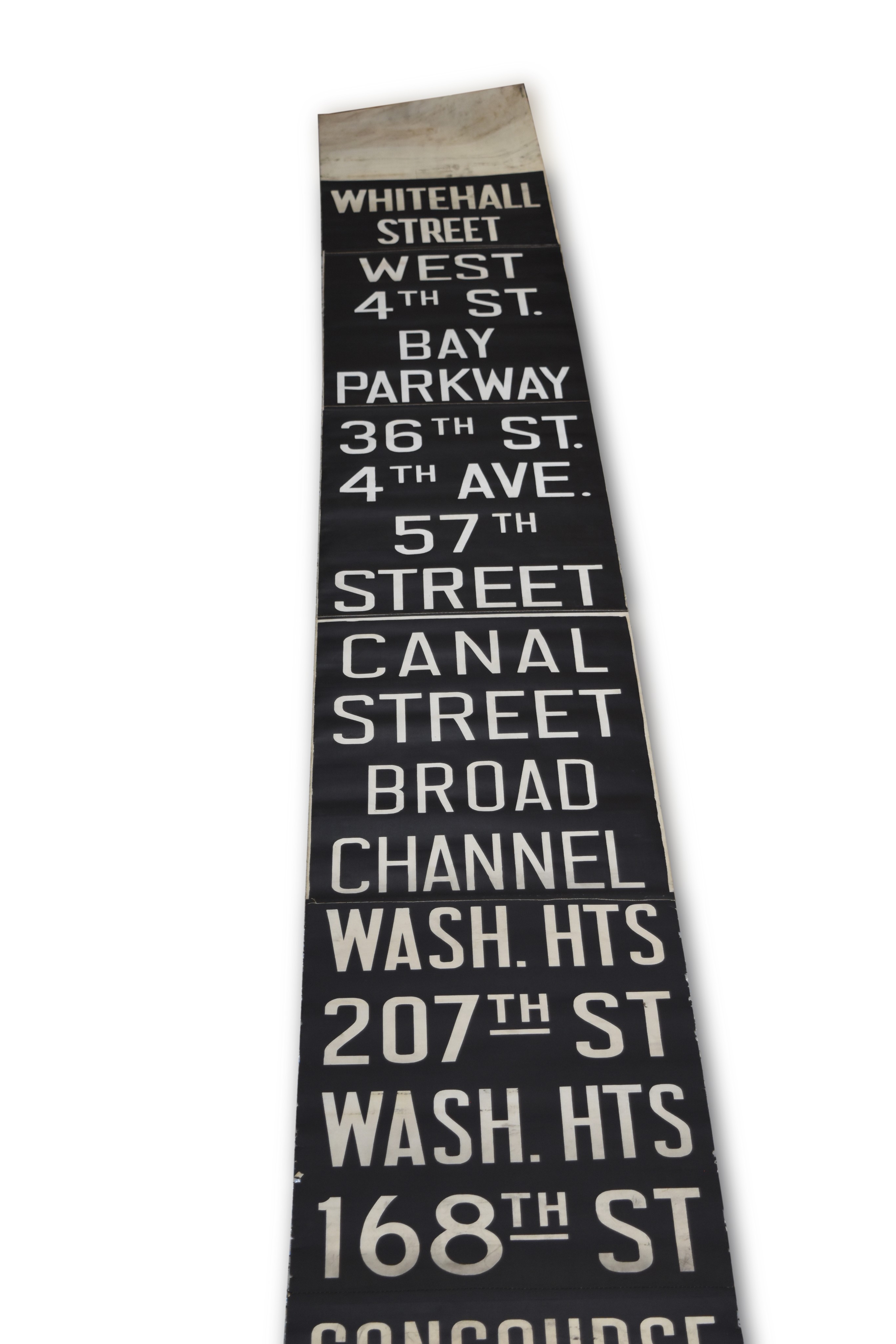 255 - New York City Subway Destination Roll - Whitehall Street to Coney Island thumbnail