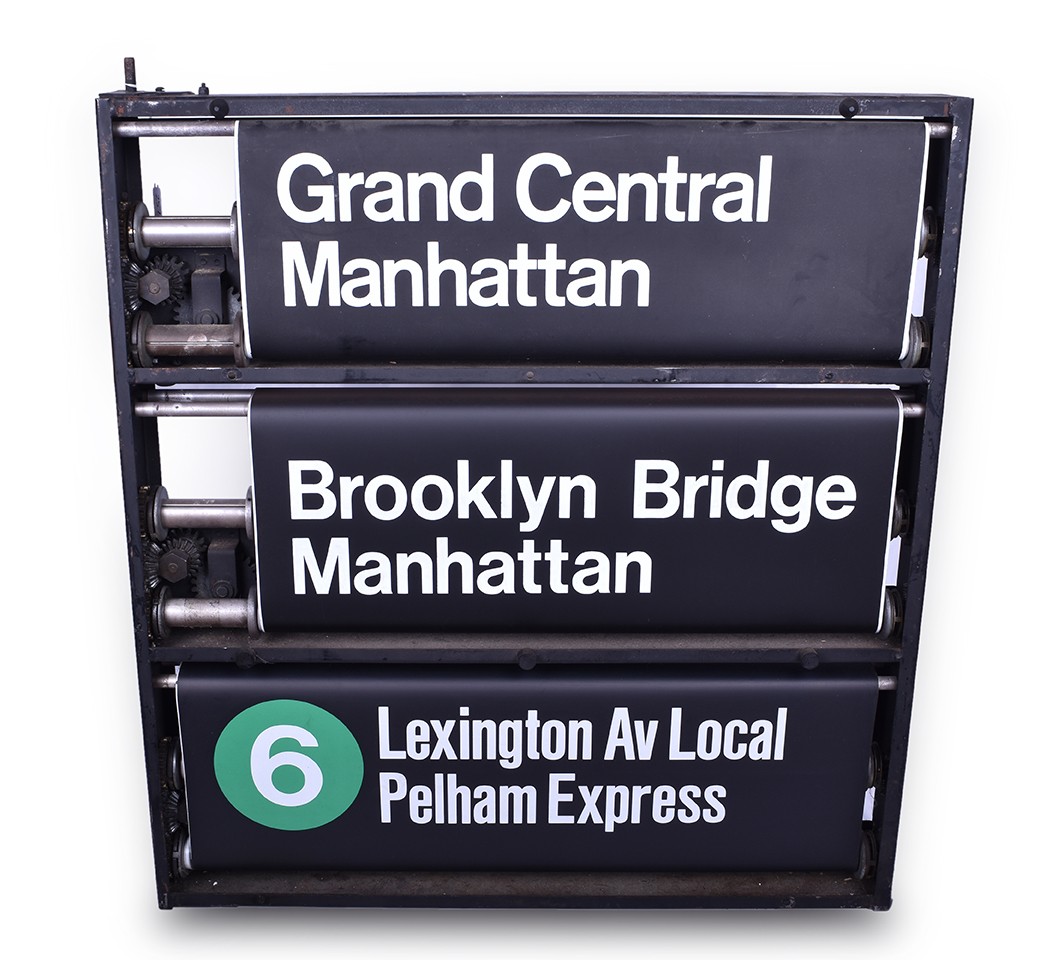 257B - New York City / New York City Transit Authority Subway R26, R28, R29, R33, R33S, R36 Destination Roll Sign w/ Three Rolls thumbnail