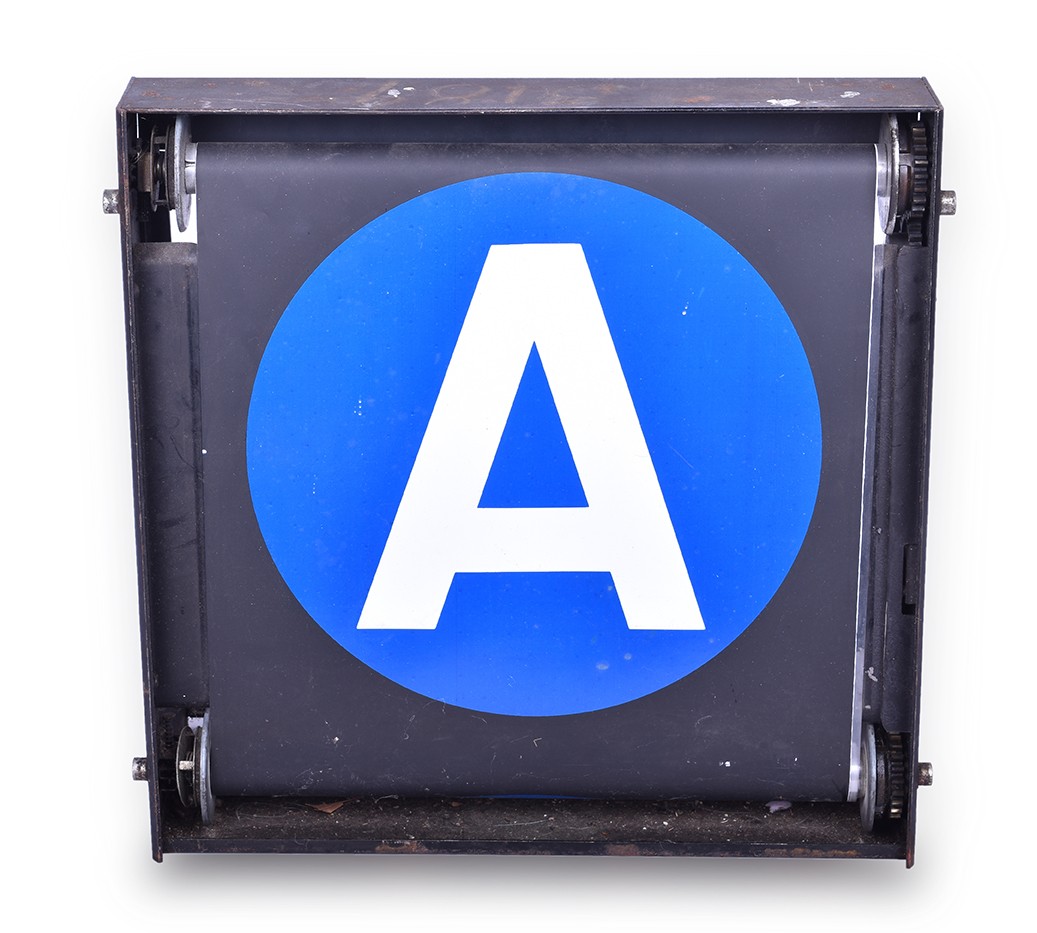 258B - New York City Subway / New York City Transit Authority R-10 Front of End Route Indicator Roll Sign thumbnail