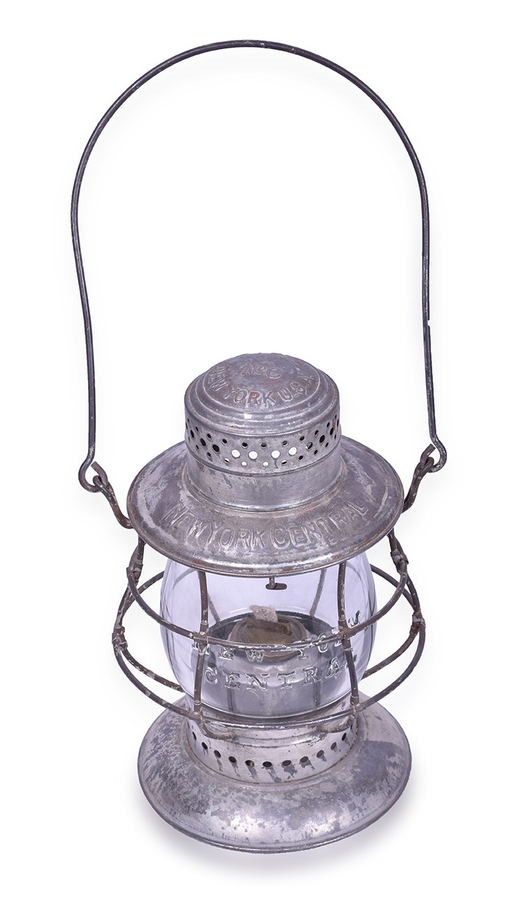 294 - Dietz No. 6 New York Central Railroad Lantern w/ Clear Cast Globe thumbnail