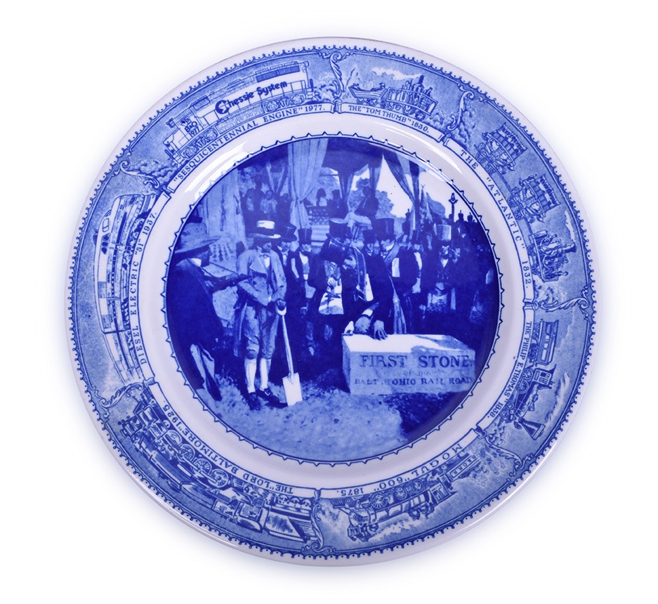 299 - Baltimore and Ohio Railroad / Chessie System 1977 Shenango Sesquicentennial Plate thumbnail