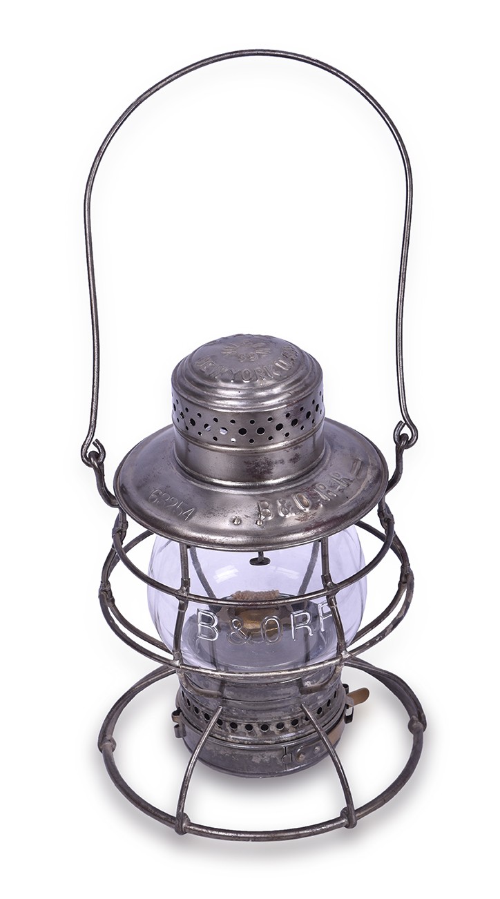 302 - Dietz Vulcan No. 39 Baltimore and Ohio Lantern w/ Clear Cast Globe thumbnail