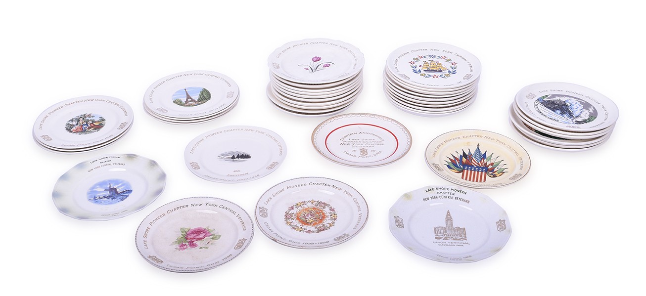 303 - Group of forty Lake Shore Pioneer Chapter of New York Central Veterans plates - 1927 through 1983 thumbnail