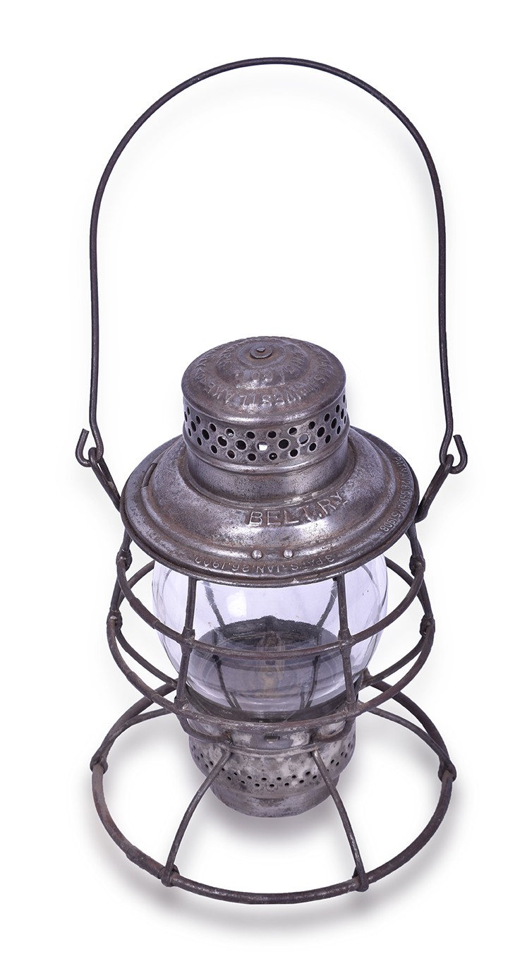 304 - Adams and Westlake No.11 Belt Railway of Chicago Railroad Lantern w/ Clear Cast Name Globe thumbnail