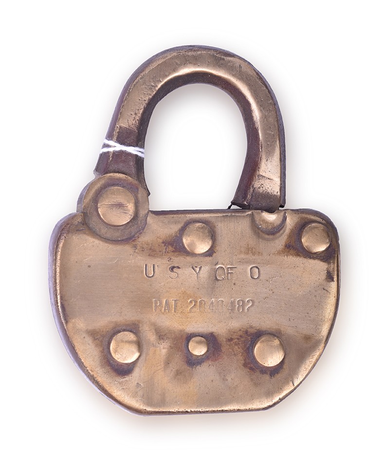 319 - Adlake Brass Union Stock Yards of Omaha Lock thumbnail