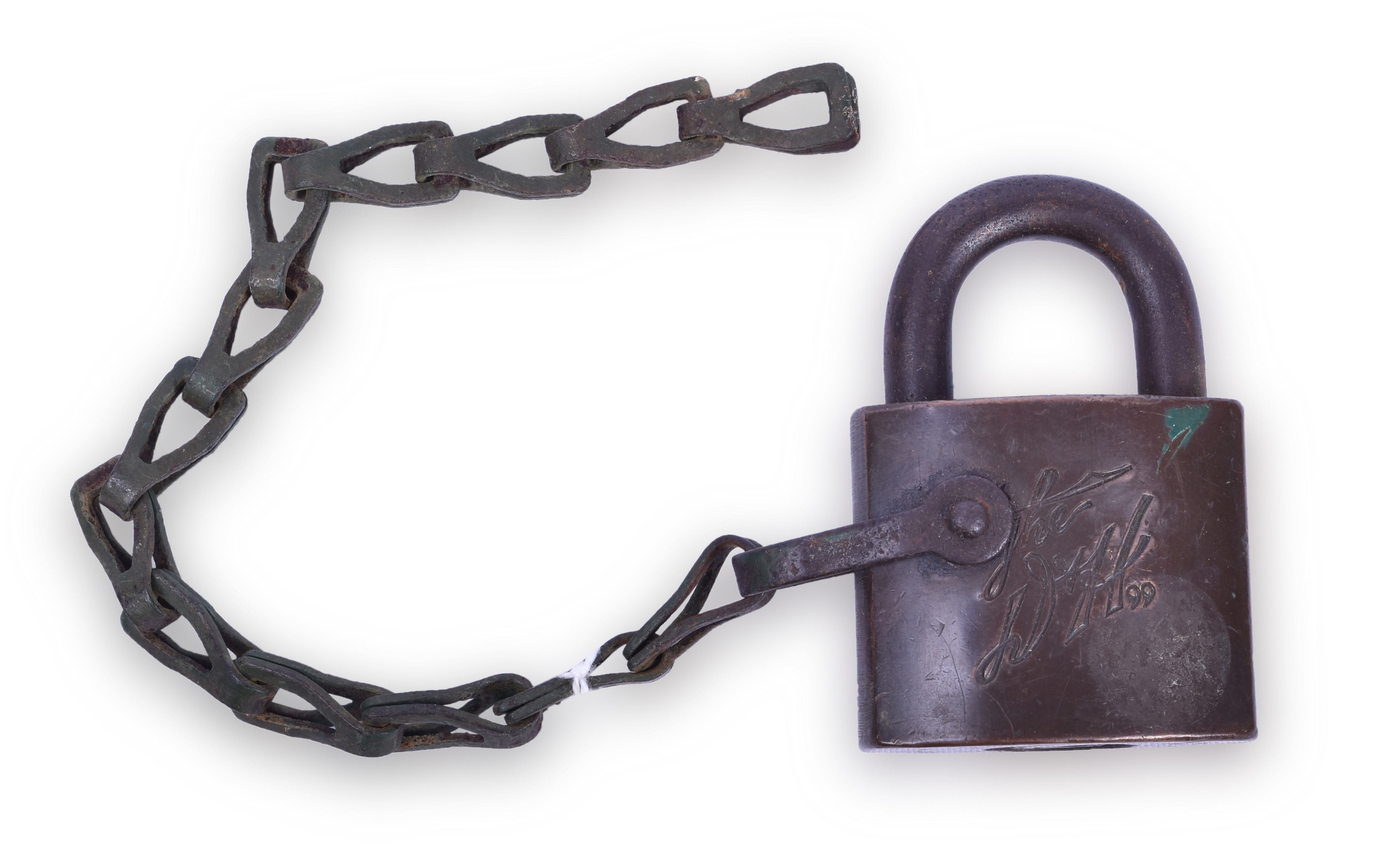 331 - Delaware and Hudson Maintenance of Way Brass Corbin Lock thumbnail