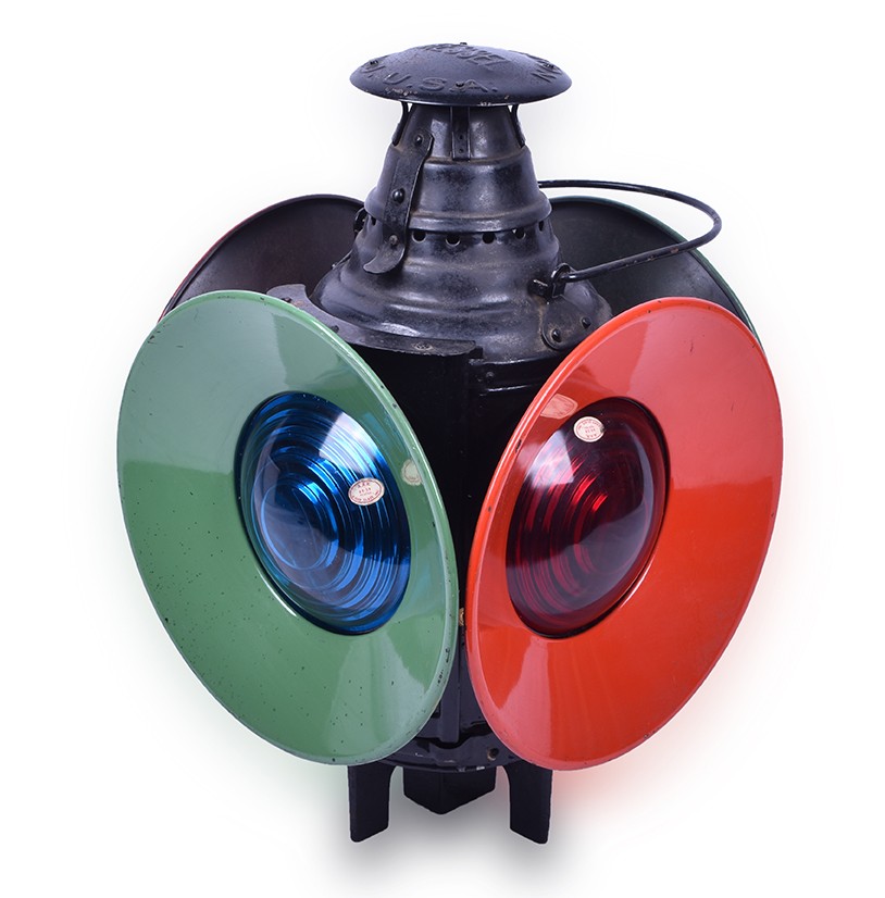 348 - Dressel Switch Lantern w/ Red & Green Targets - Restored thumbnail