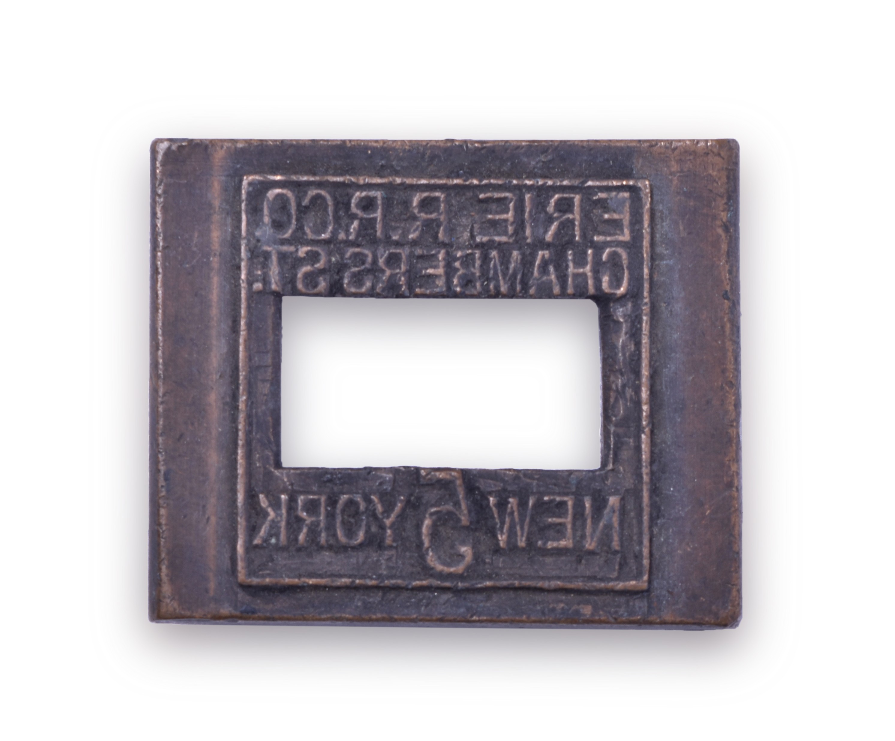 365 - Erie Railroad Chambers St. New York Ticket Dater Die thumbnail