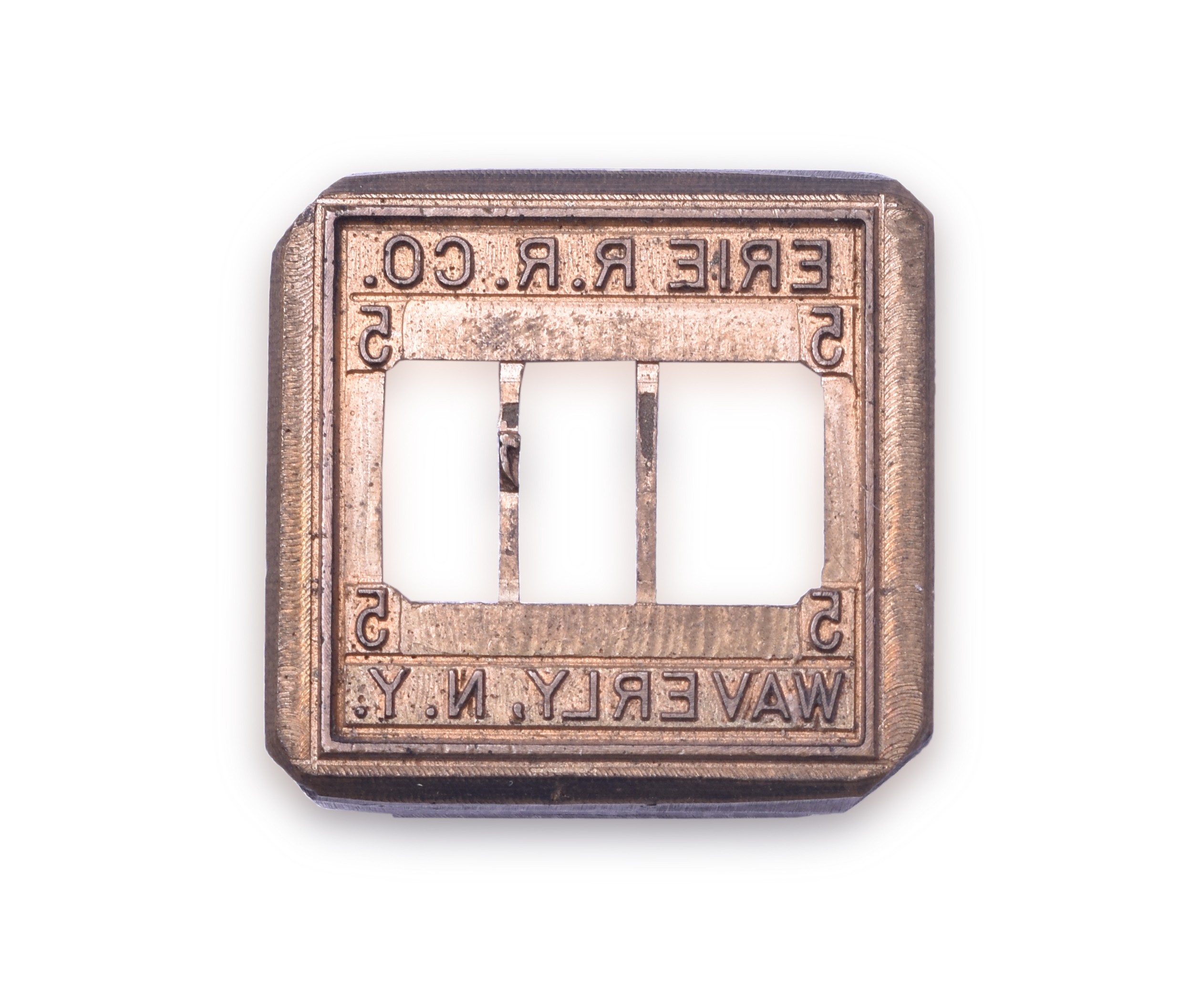 371 - Erie Railroad Waverly, New York Ticket Dater Die thumbnail