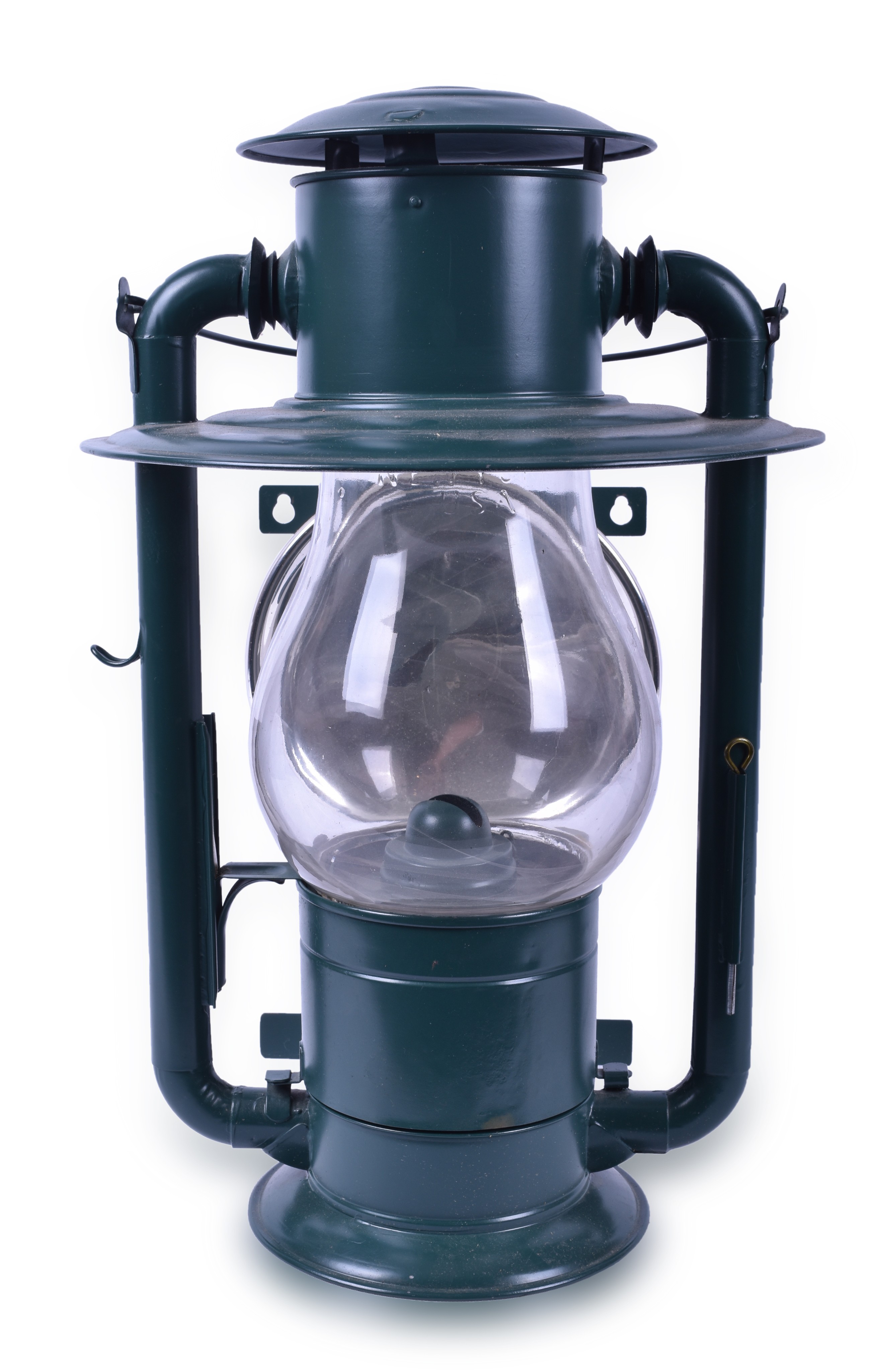 392 - Restored Dietz No. 2 Sheet Iron Pioneer Railroad Station Lamp w/ Reflector thumbnail