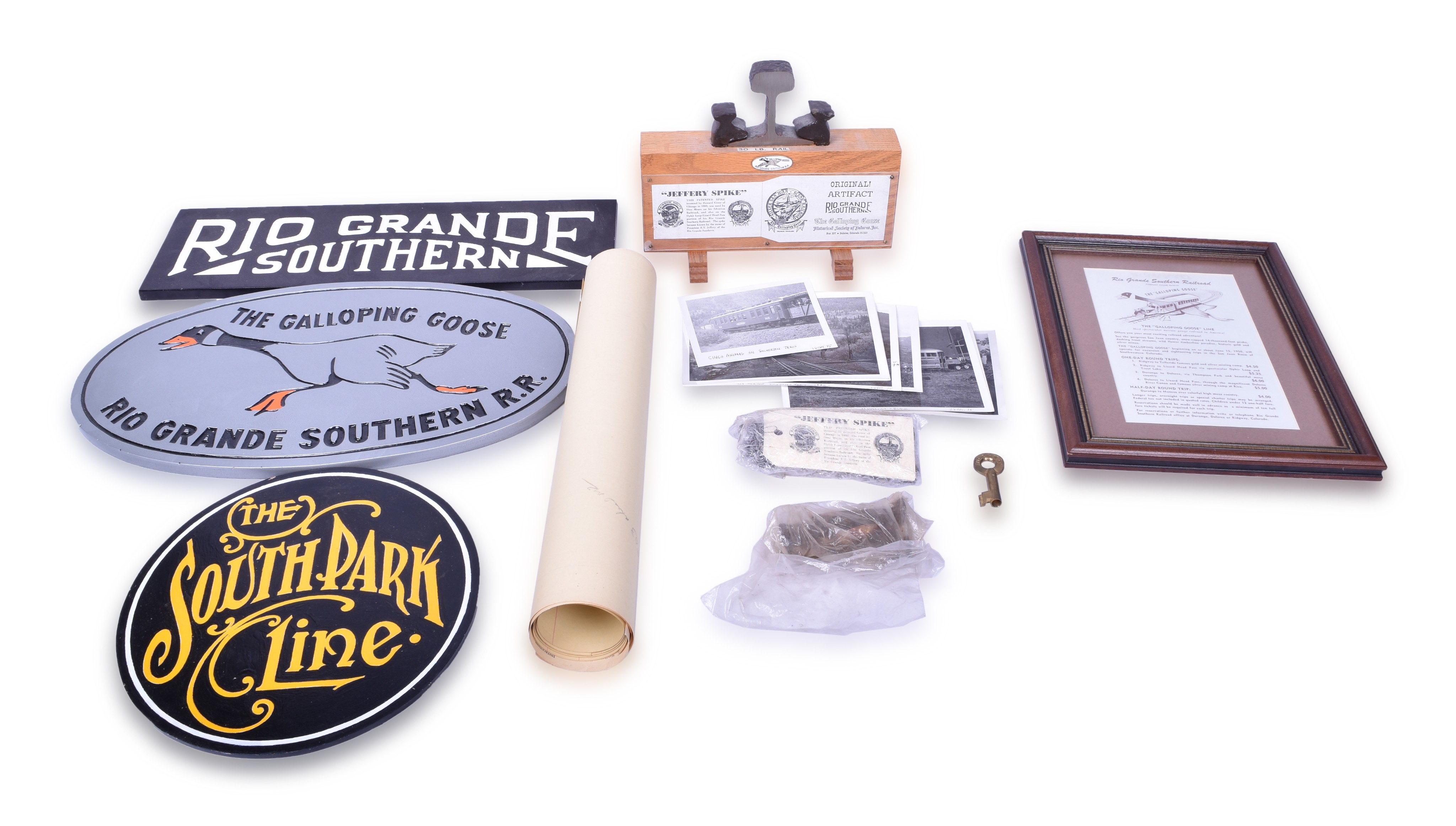 399 - Group of Narrow Gauge Railroadiana Including Durango and Silverton, Rio Grande Southern, etc. thumbnail