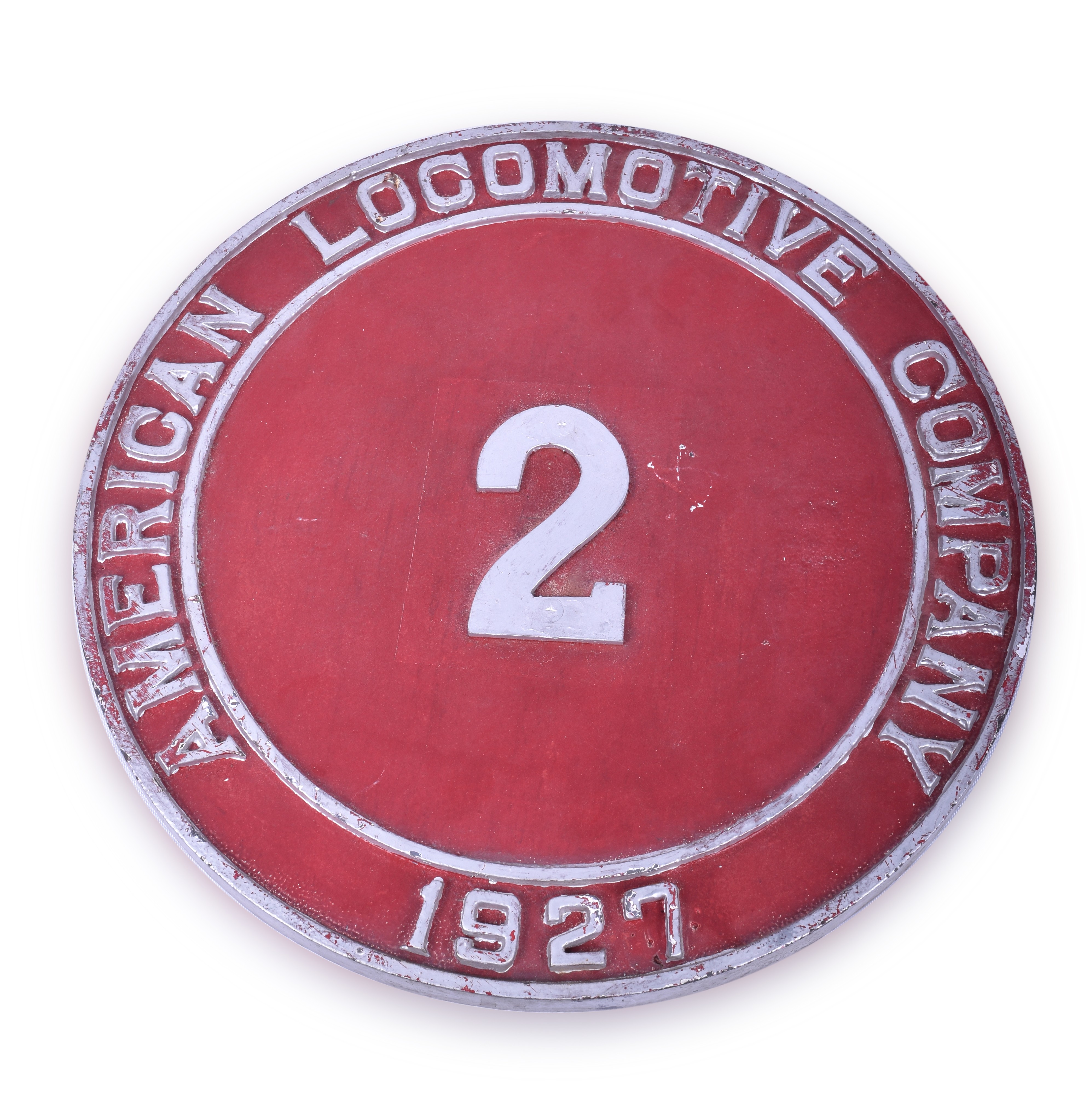 404 - American Locomotive Works No. 2 1927 Locomotive Number Plate (Possibly Poland Spring 0-6-0T) thumbnail